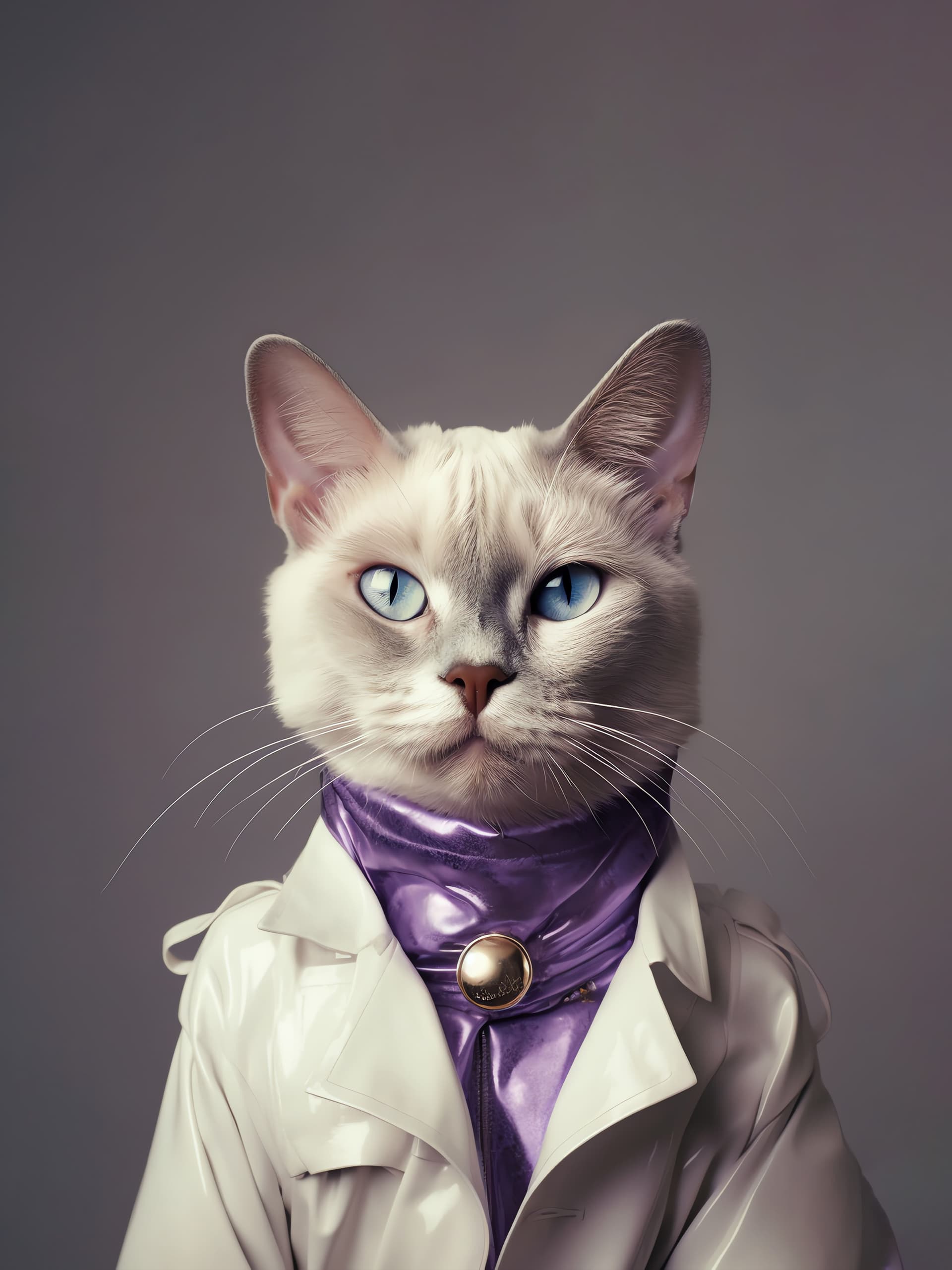 Sophisticated Feline Portrait - Pro phone wallpaper