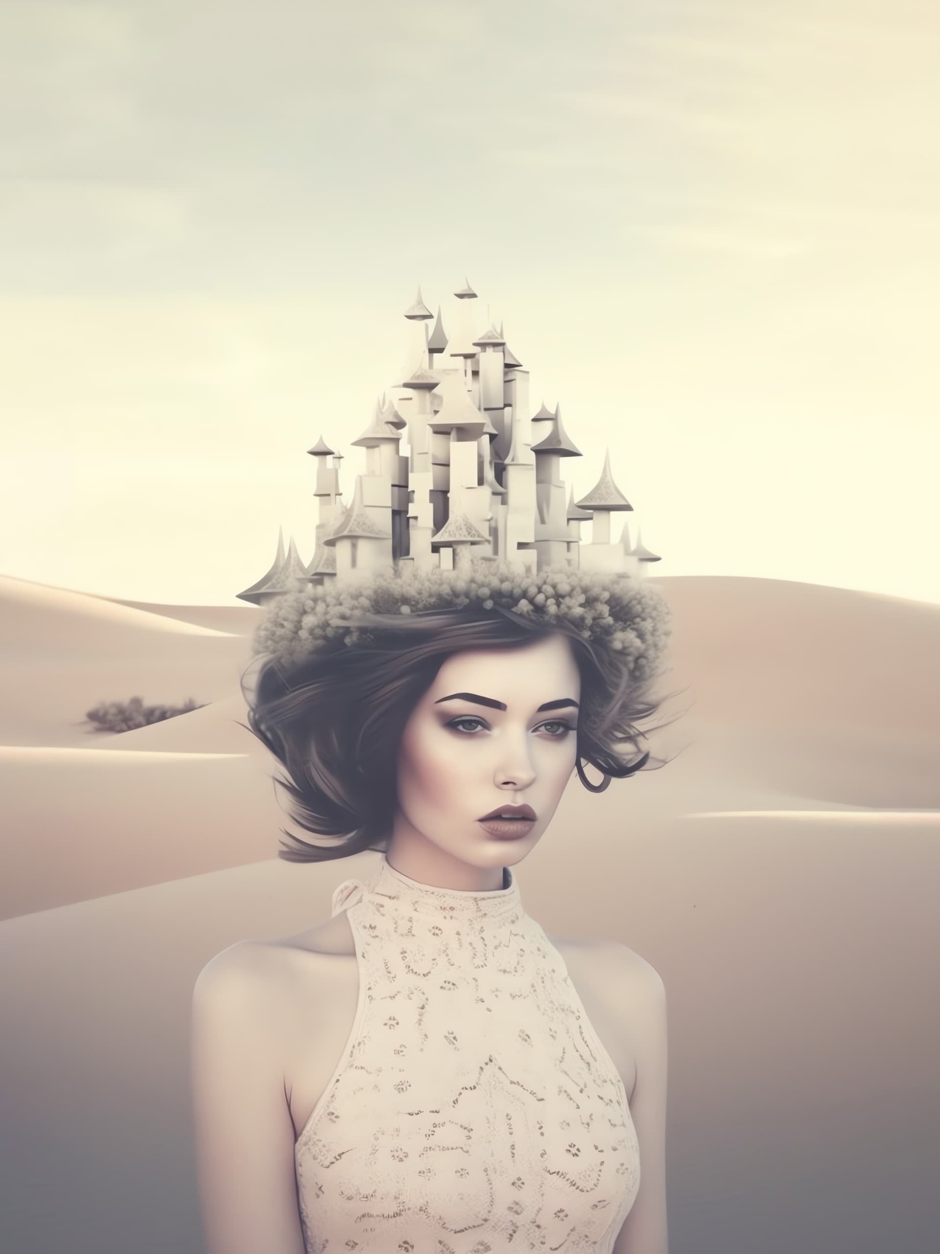 Dreamy Desert Queen - Pro phone wallpaper