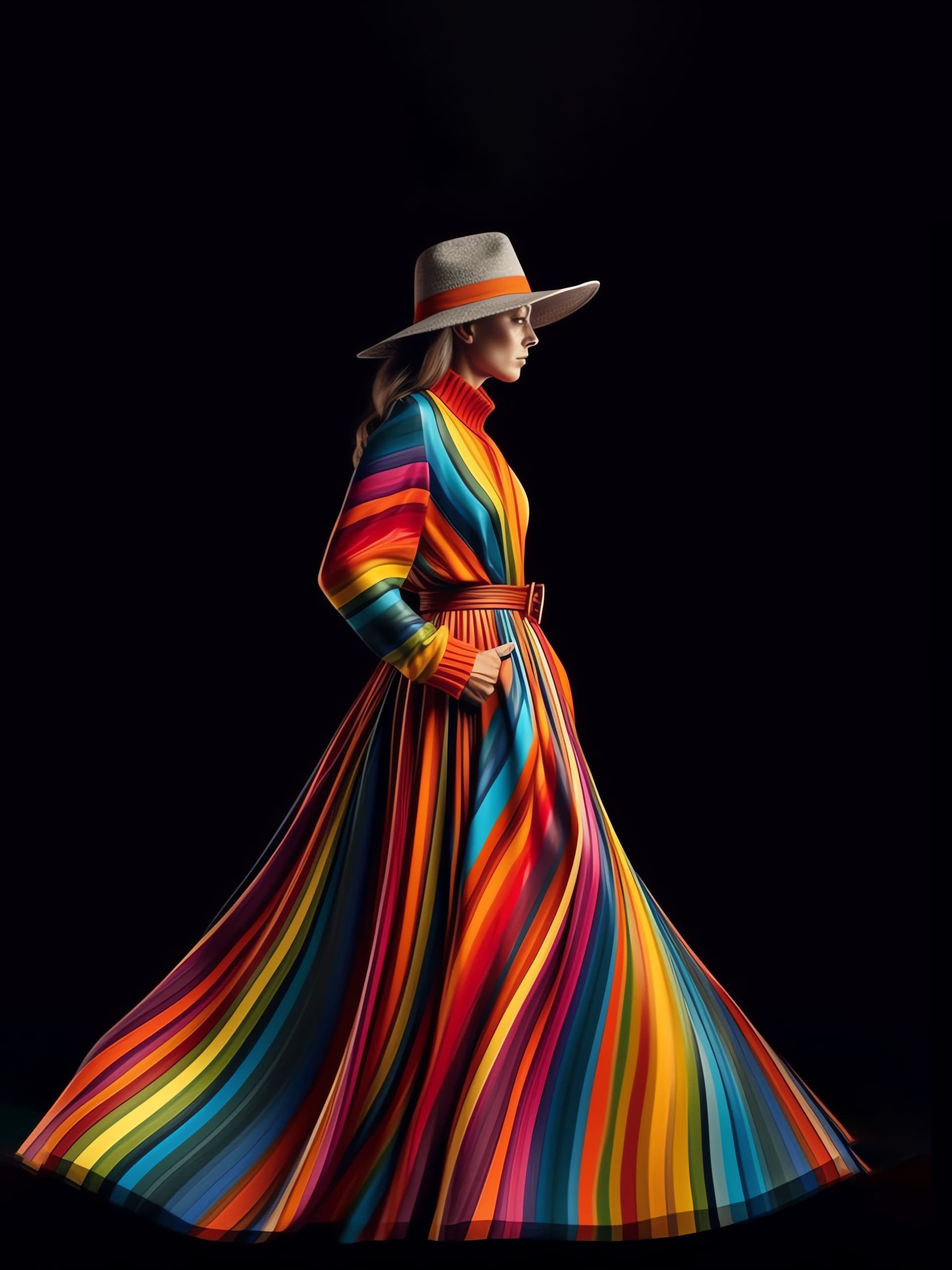 Rainbow Dress Fashion - Pro phone wallpaper