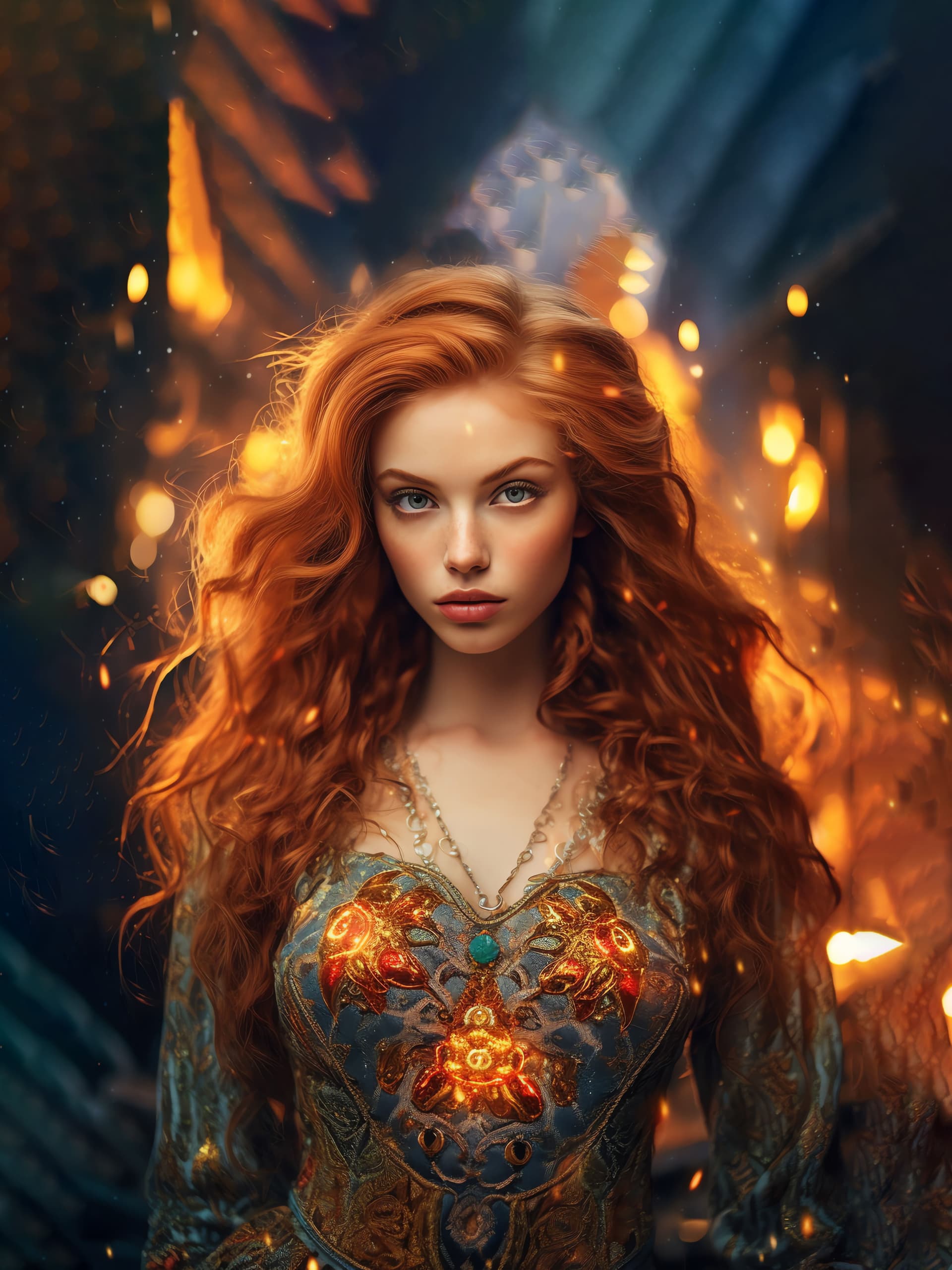 Fiery Beauty - Pro phone wallpaper
