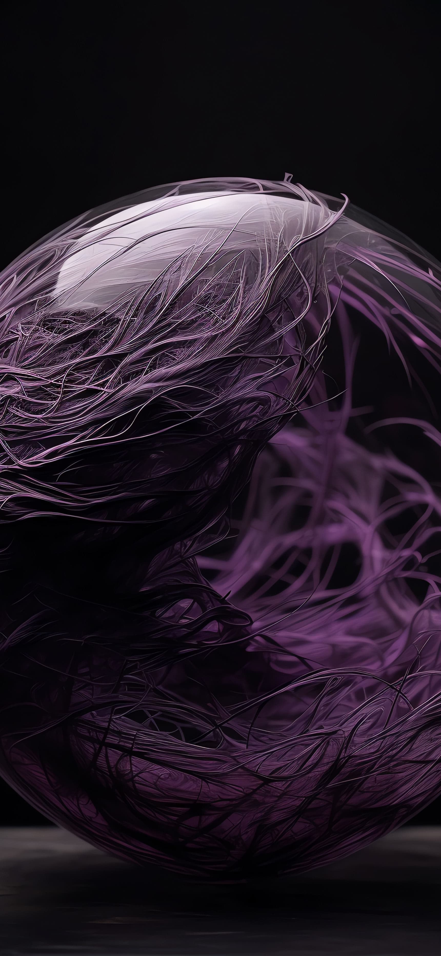 Purple Abstract Sphere - Pro phone wallpaper