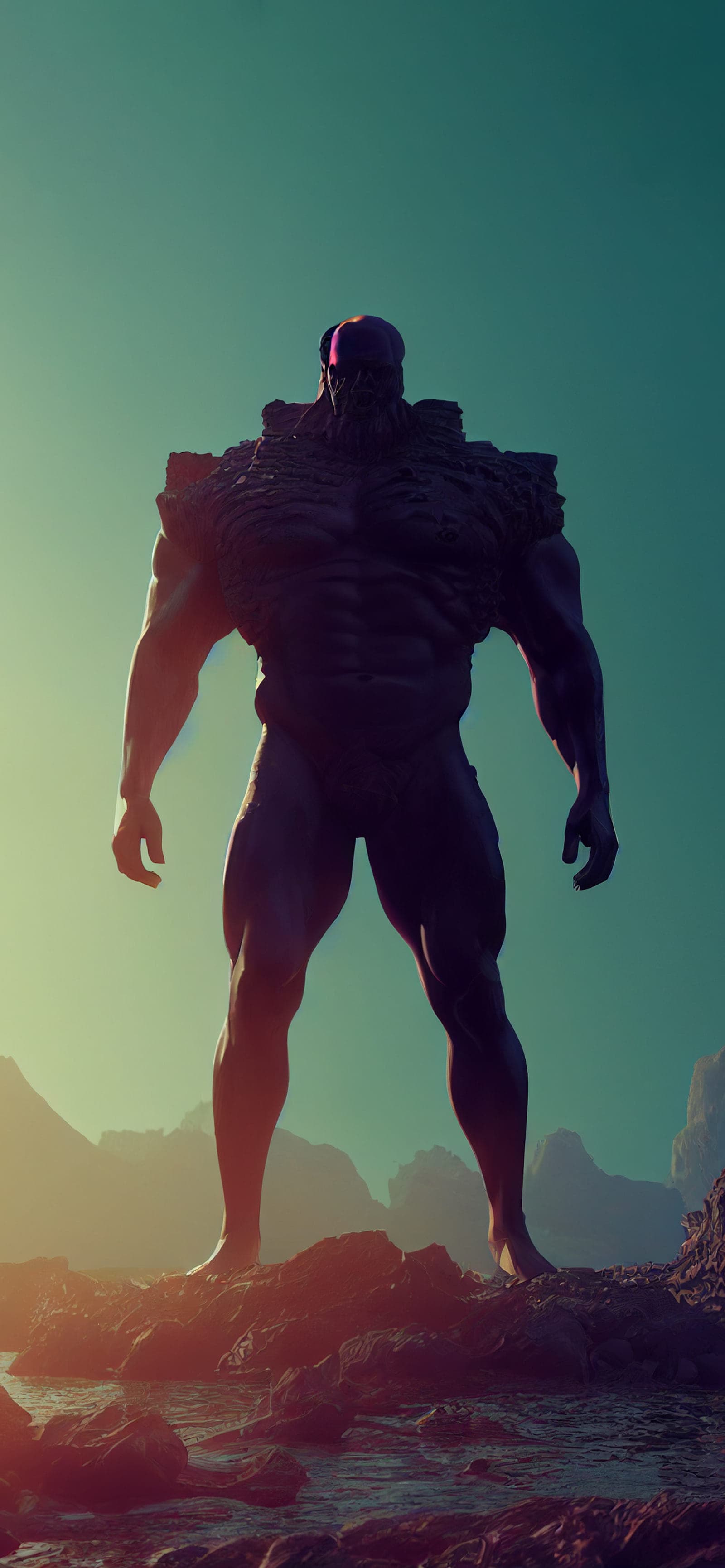 Titan on Horizon - Pro phone wallpaper