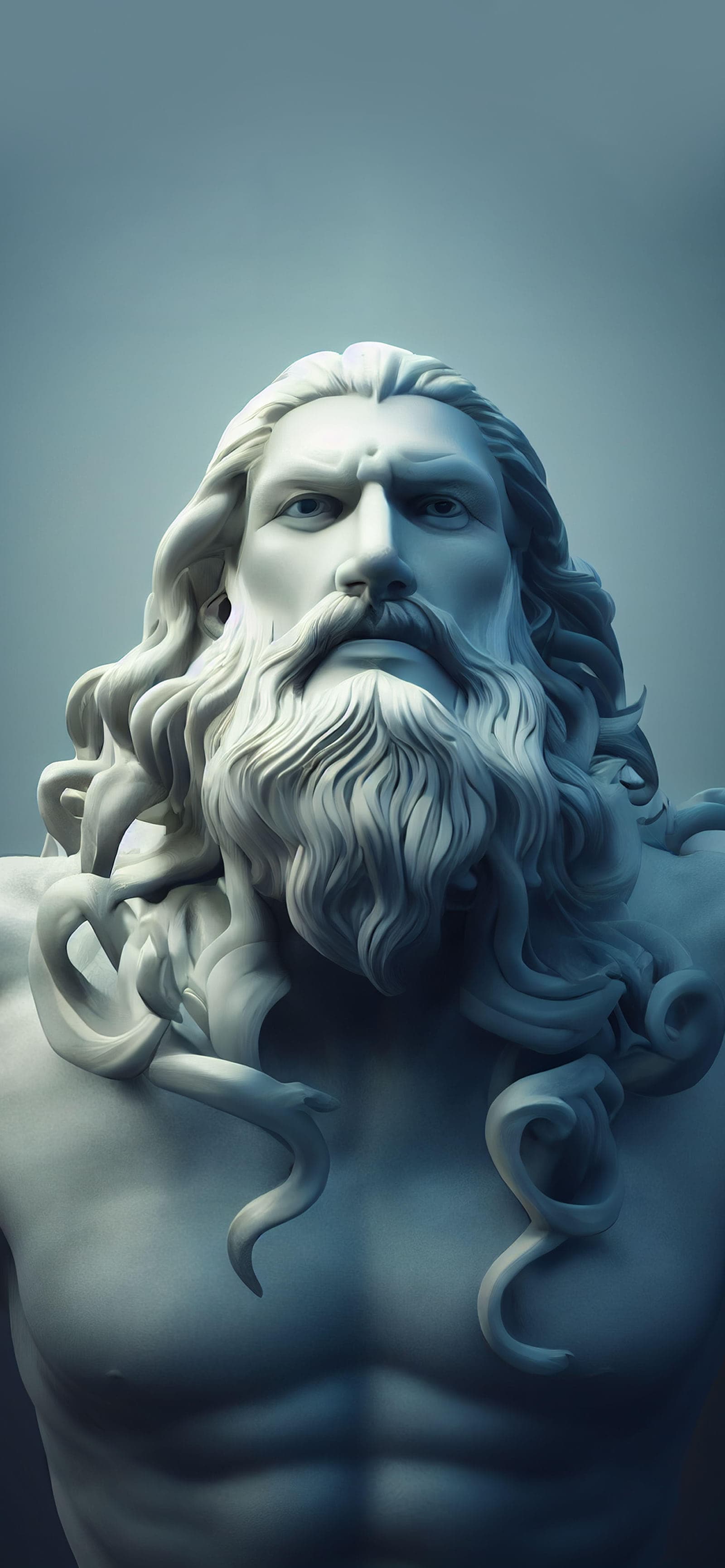 Marble Zeus Statue - Pro phone wallpaper