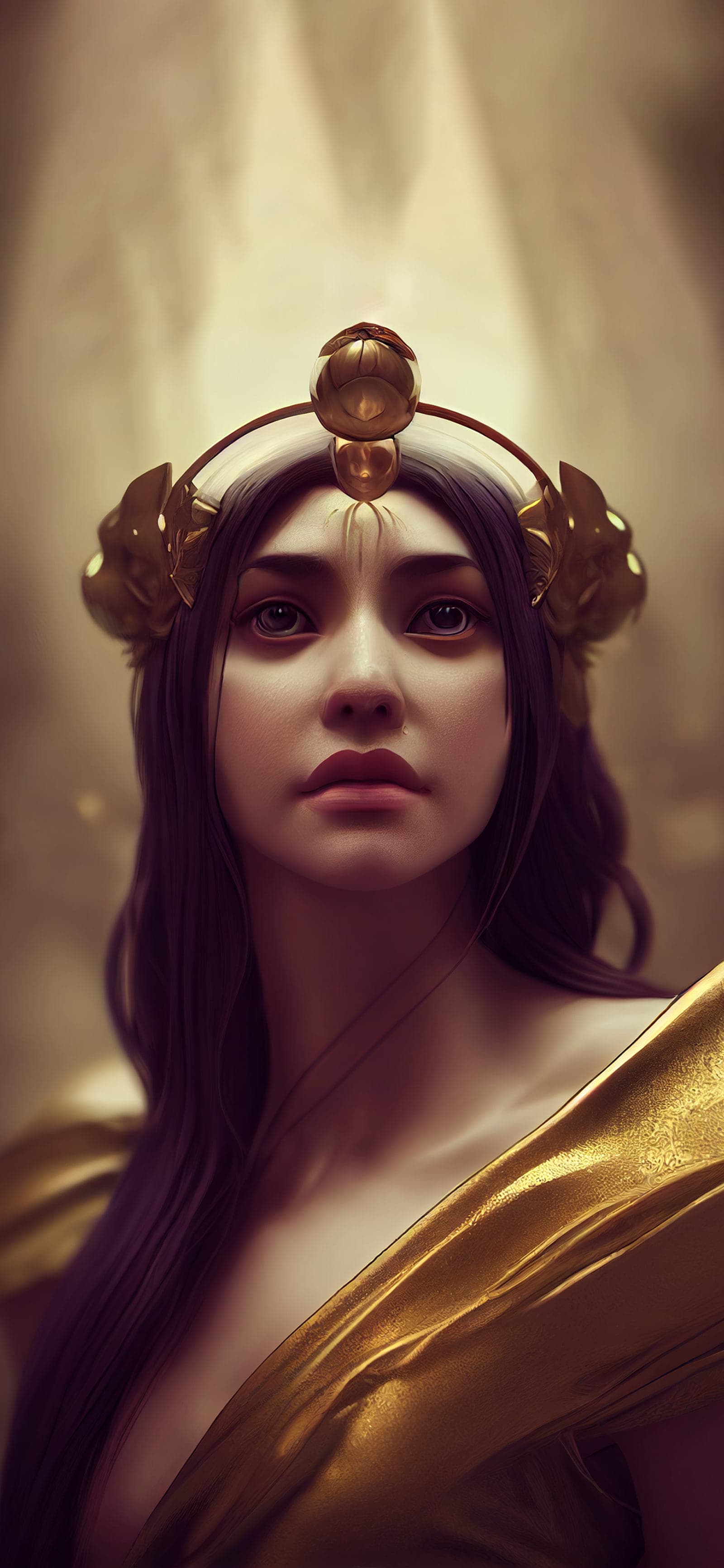 Purple Robe Portrait - Pro phone wallpaper