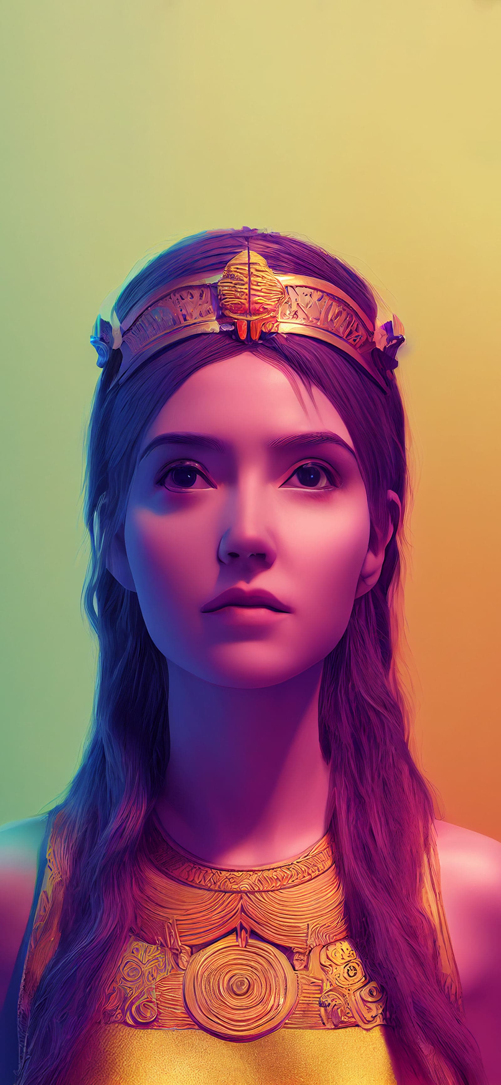 Ethereal Gilded Princess - Pro phone wallpaper