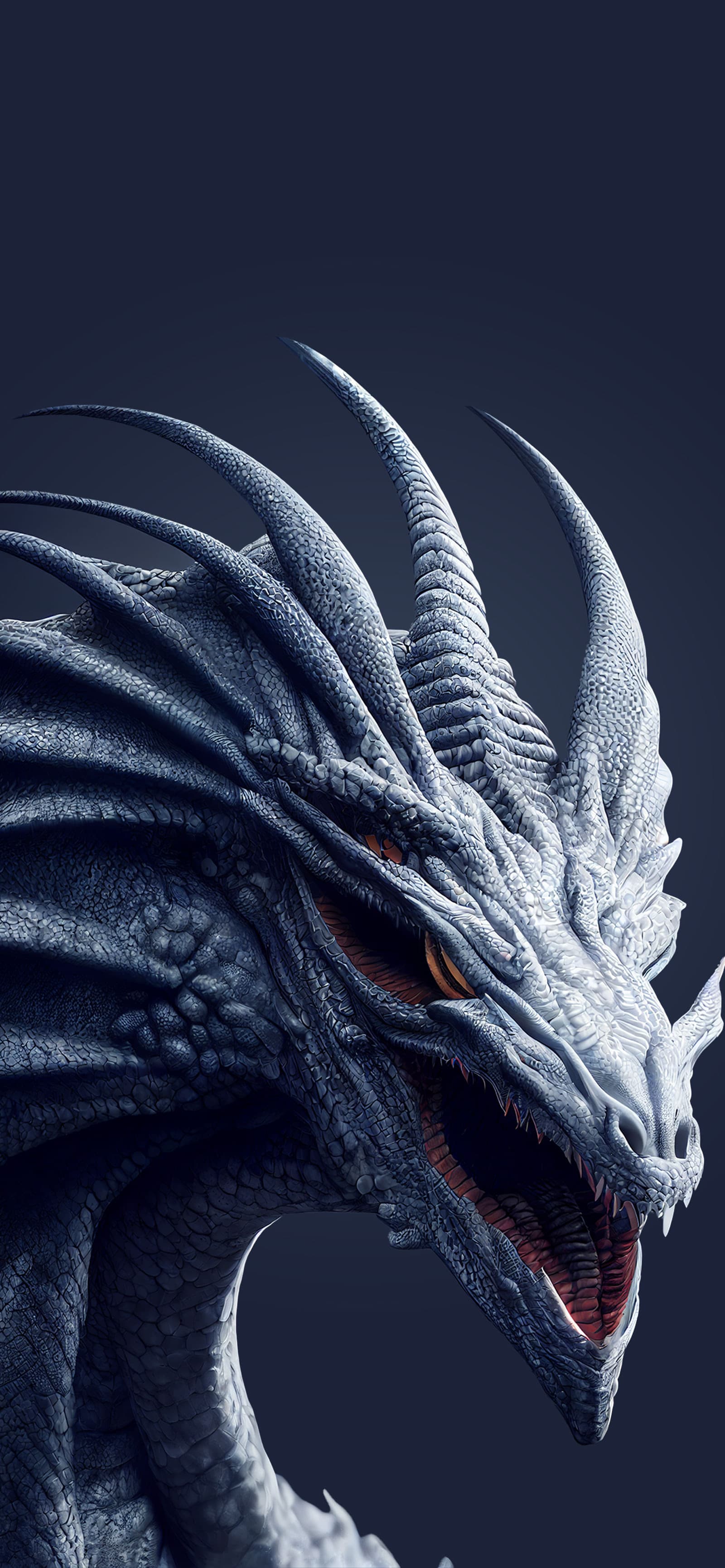 Icy Dragon Gaze - Pro phone wallpaper