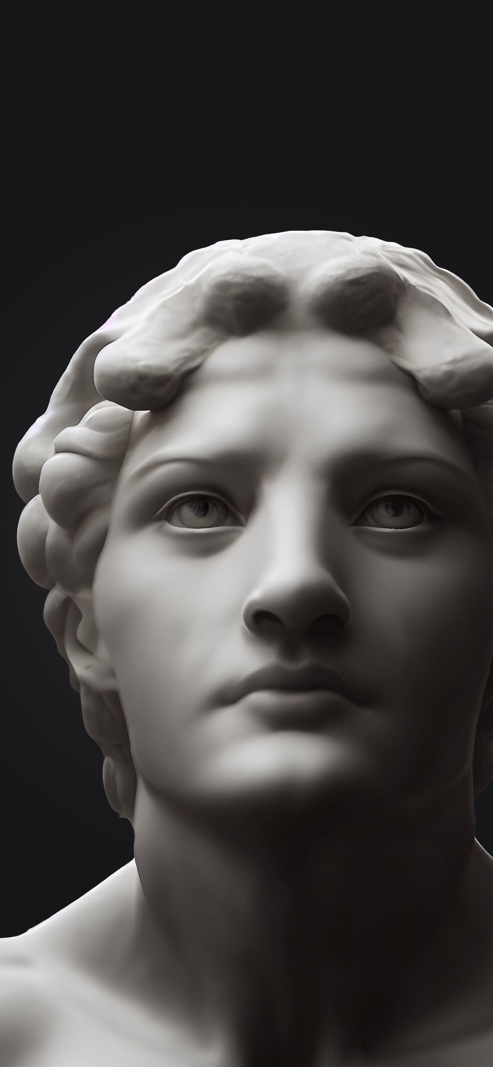 Marble Bust Portrait - Pro phone wallpaper