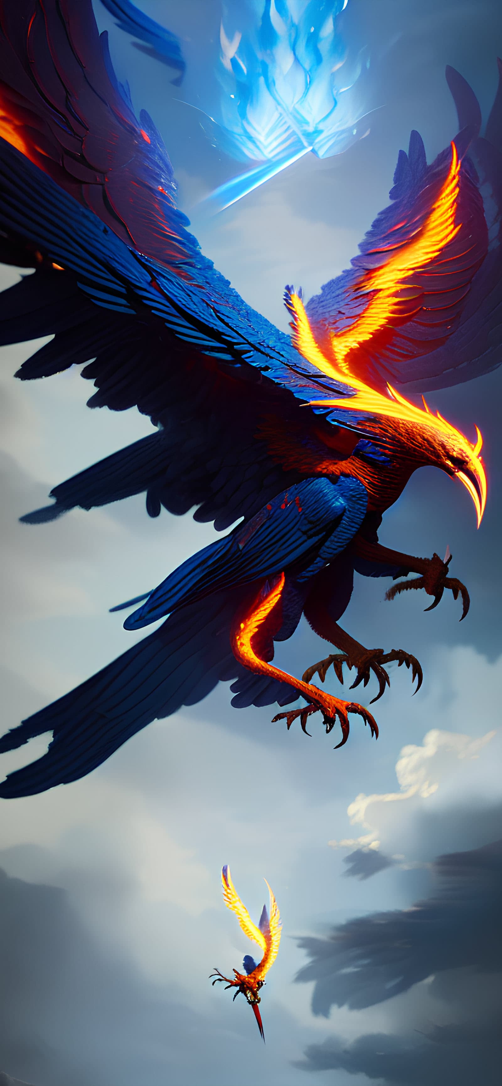 Soaring Firebird Majesty - Pro phone wallpaper