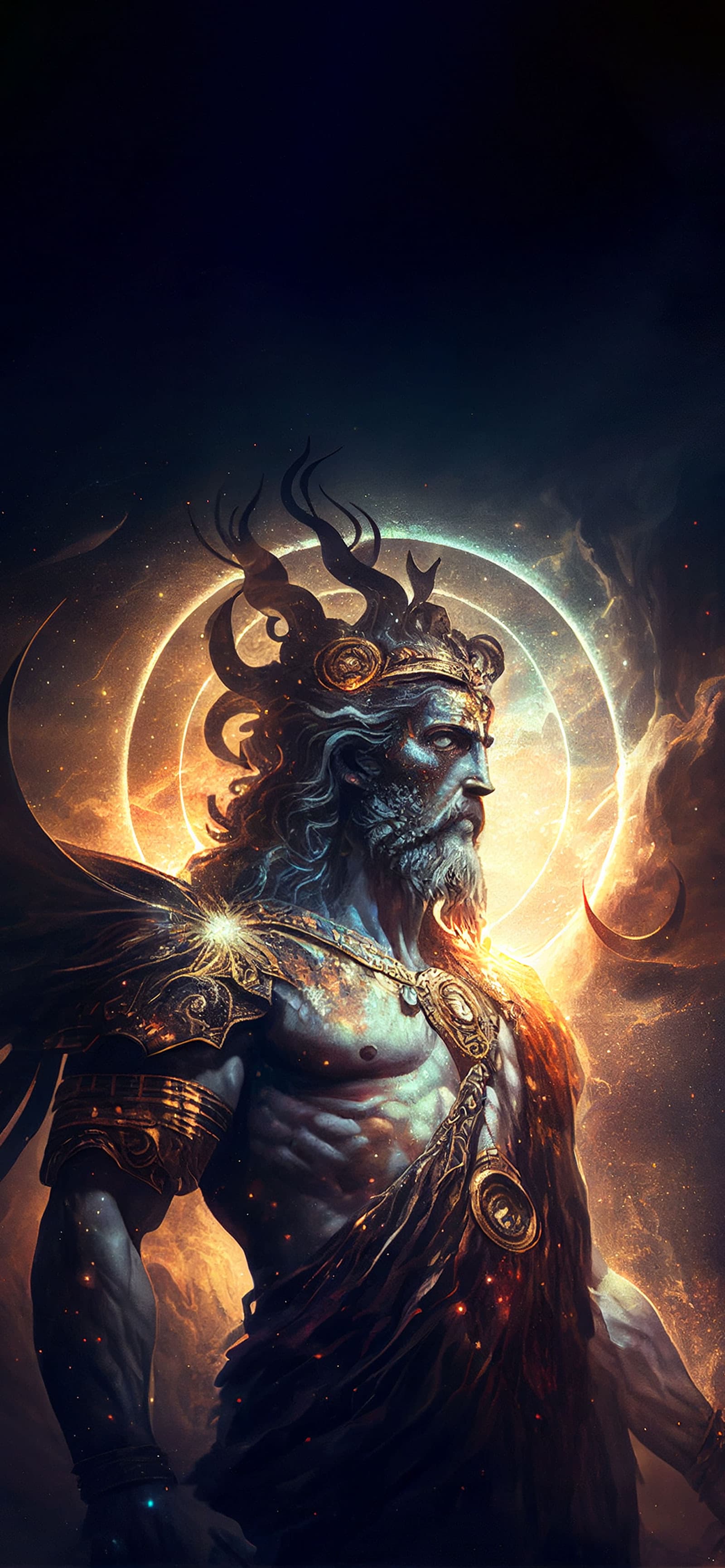 Cosmic God Aura - Pro phone wallpaper