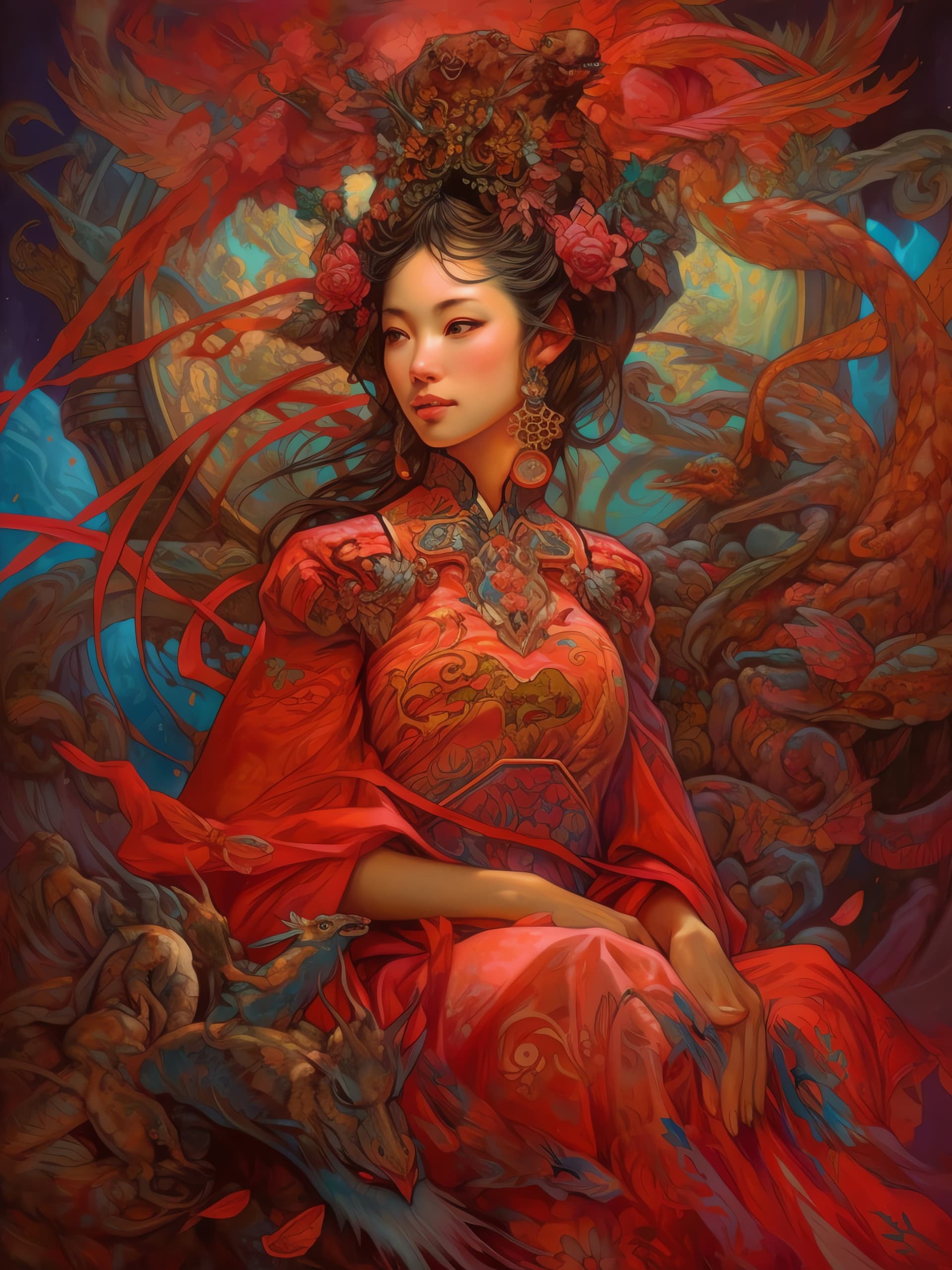 Crimson Empress - Pro phone wallpaper