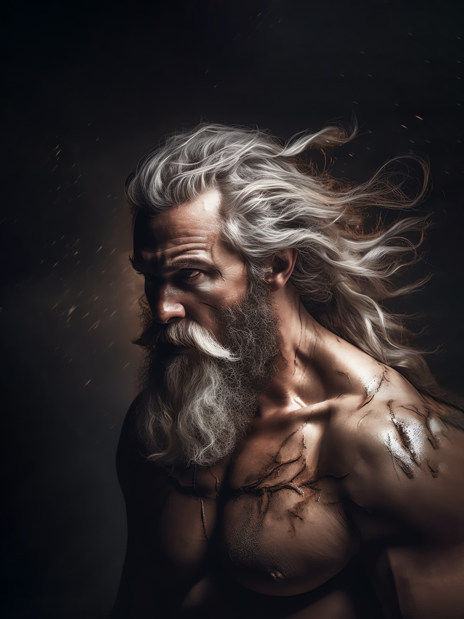 Ancient Warrior Portrait - Pro phone wallpaper