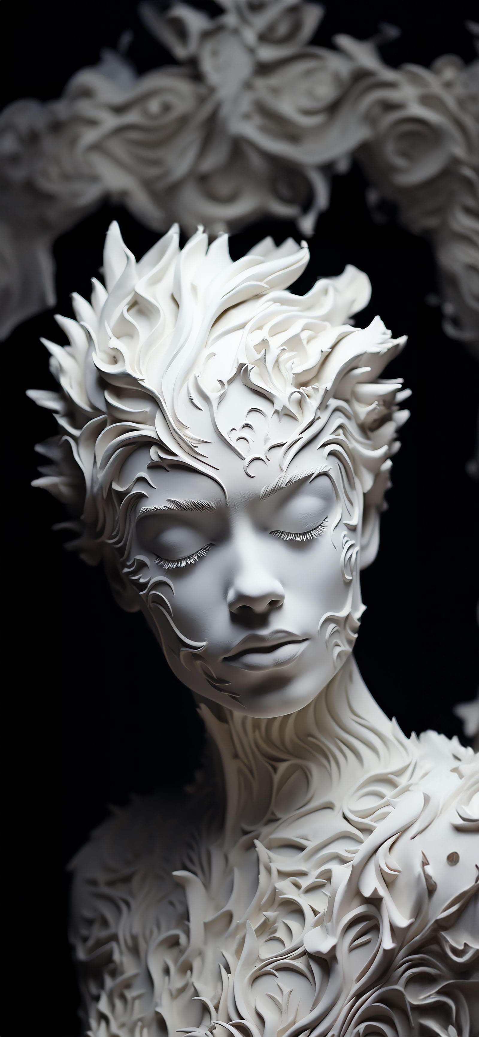 Marble Serenity Face - Pro phone wallpaper