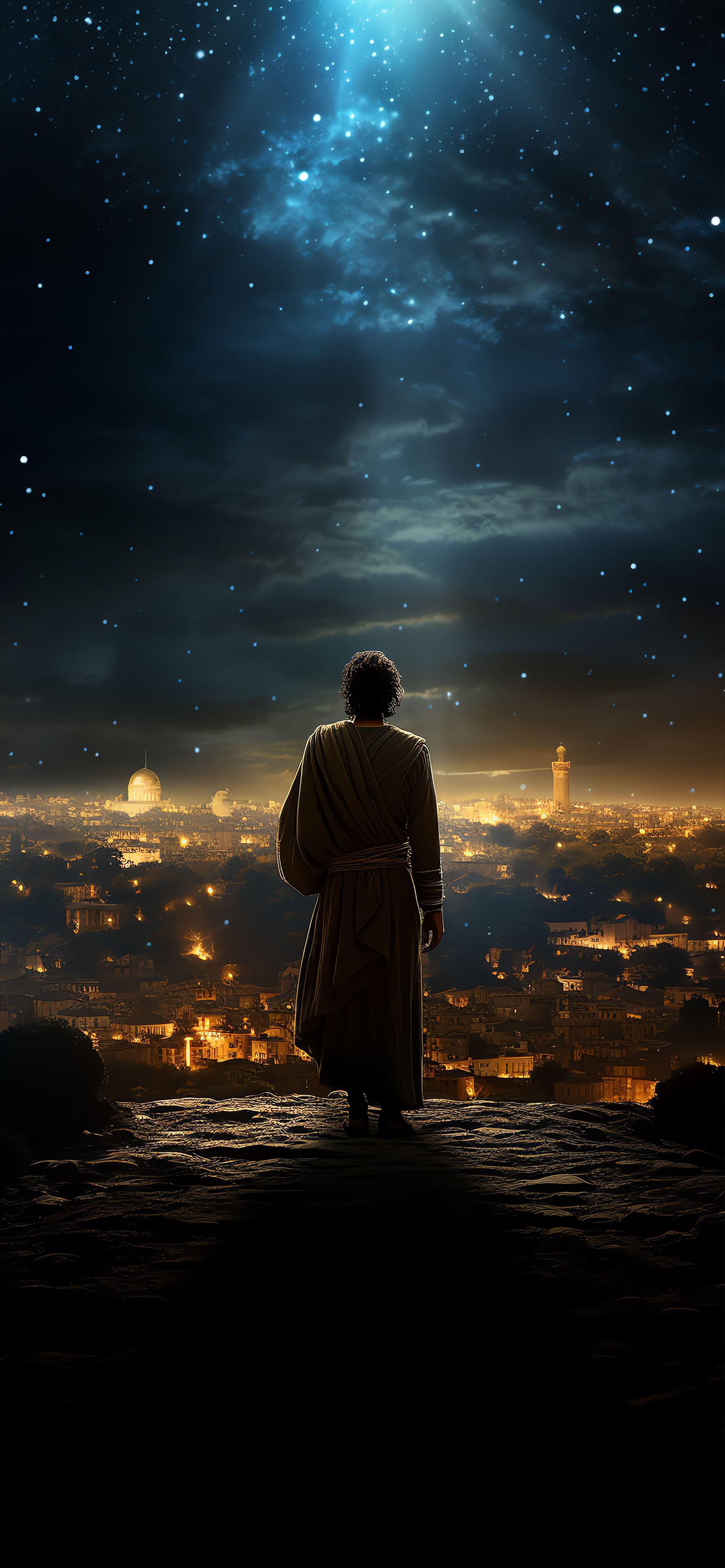 City Lights Gazer - Pro phone wallpaper