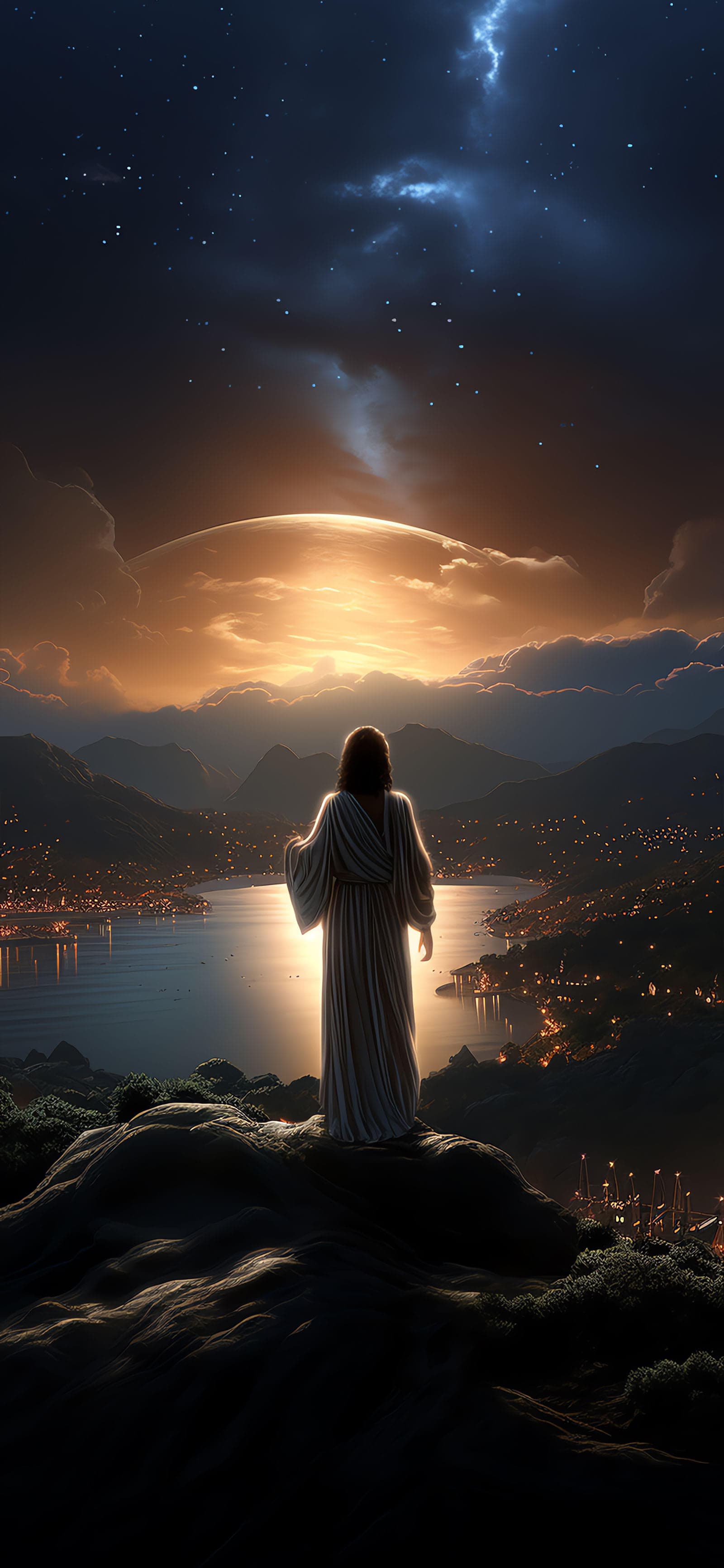 Divine Night View - Pro phone wallpaper