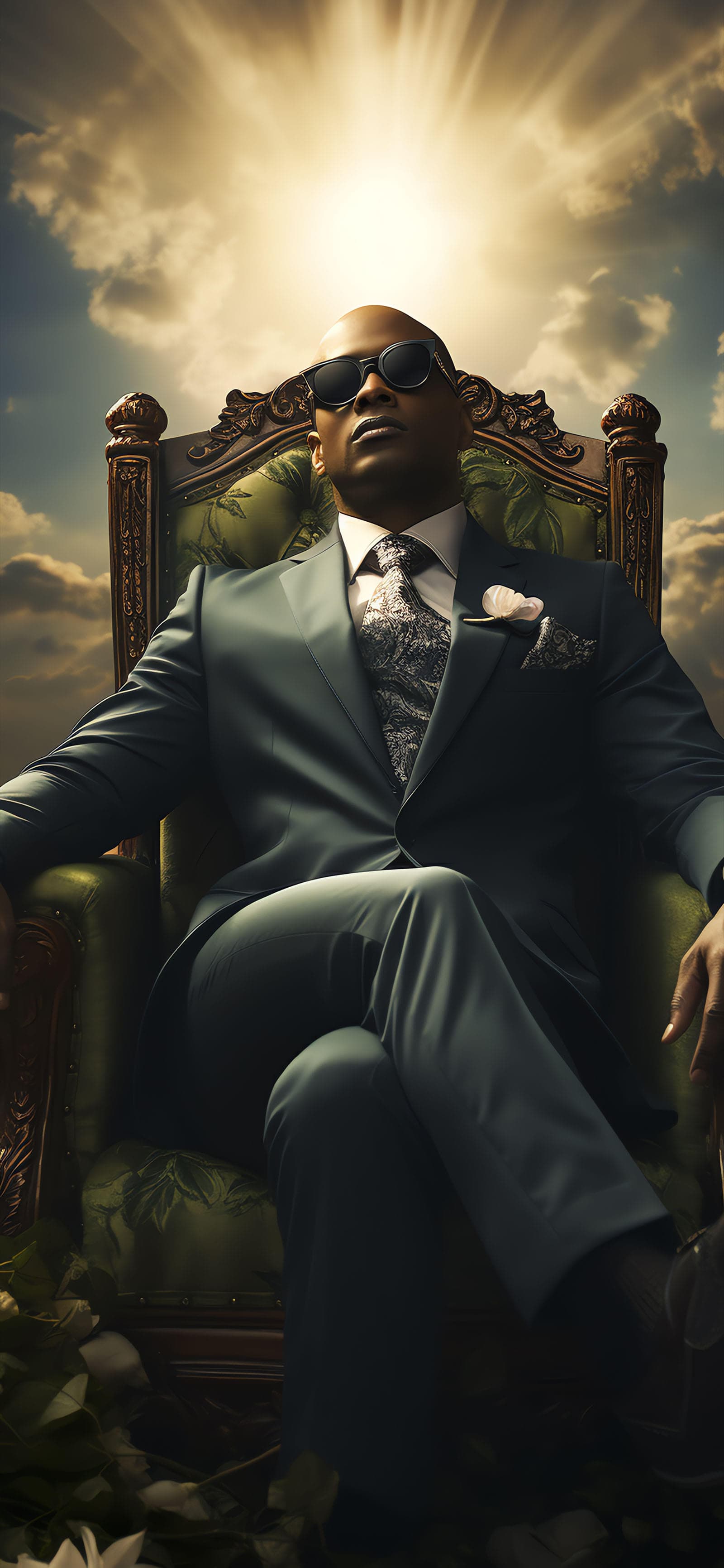 Suited King Portrait - Pro phone wallpaper