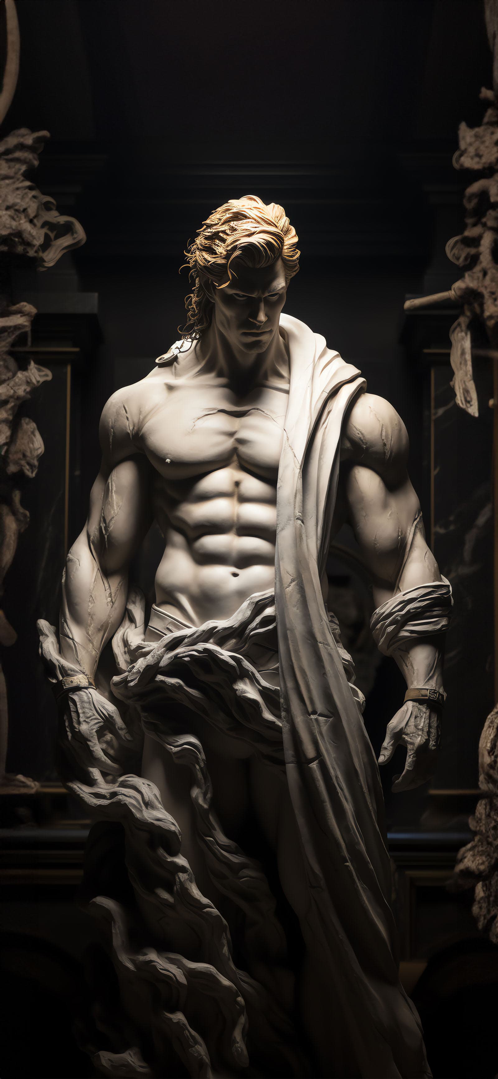 Marble God Statue - Pro phone wallpaper