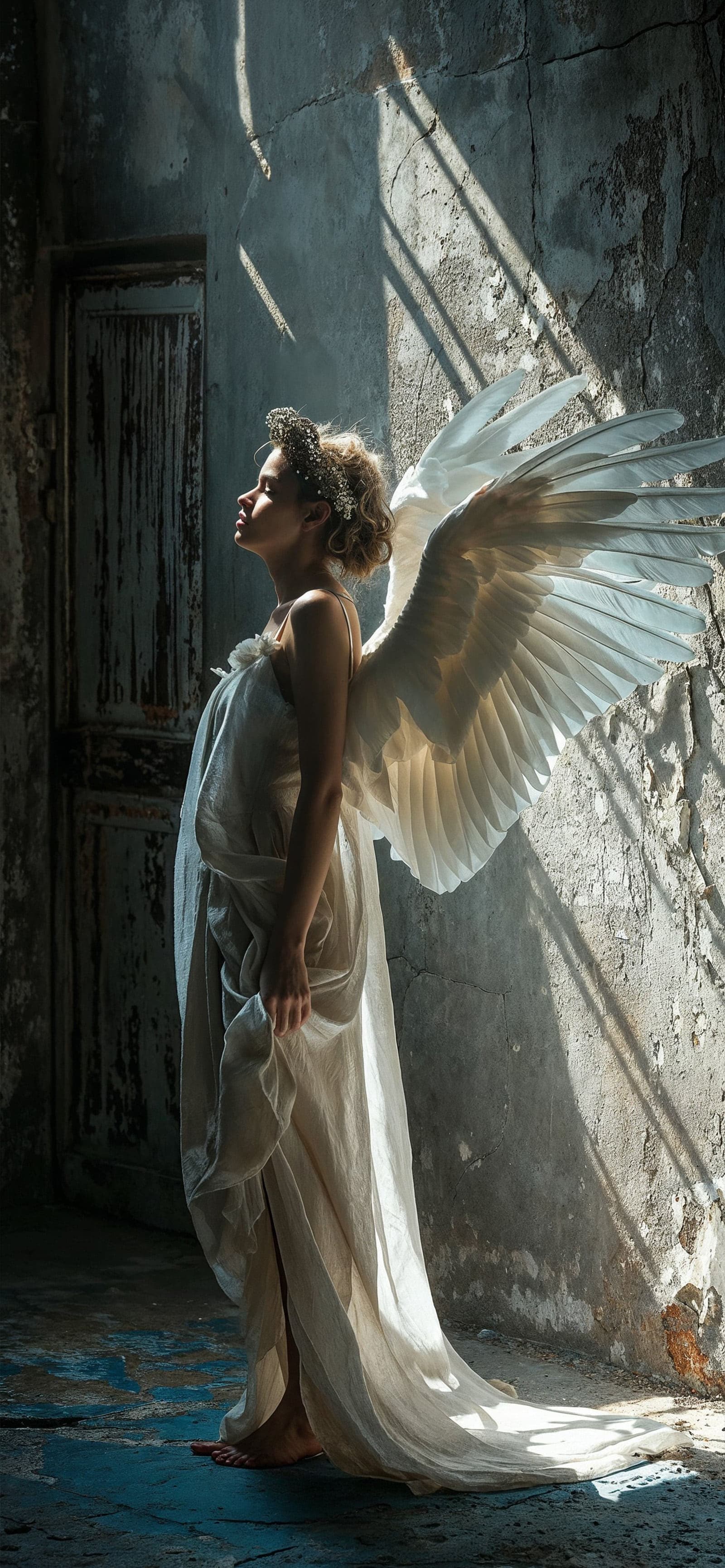 Winged Contemplation - Pro phone wallpaper