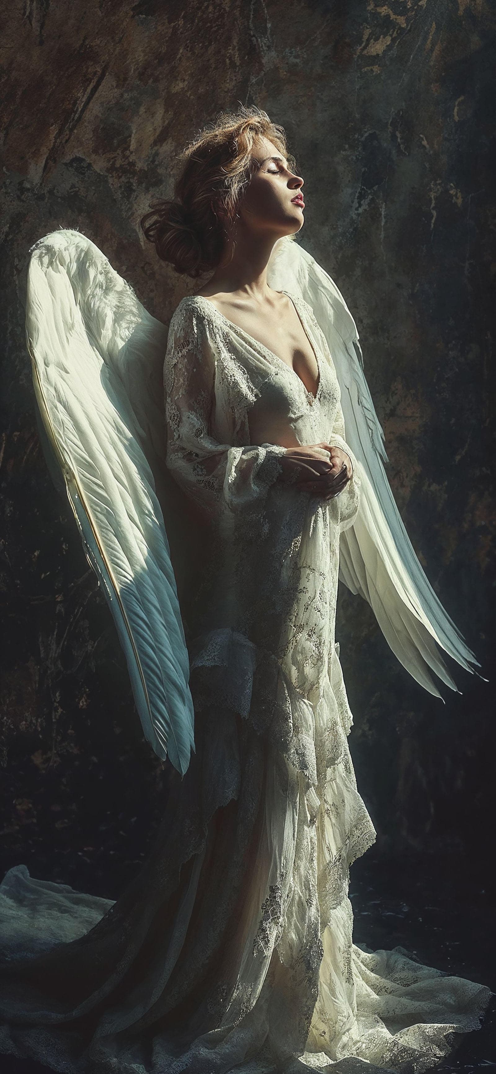 Angelic Light Portrait - Pro phone wallpaper