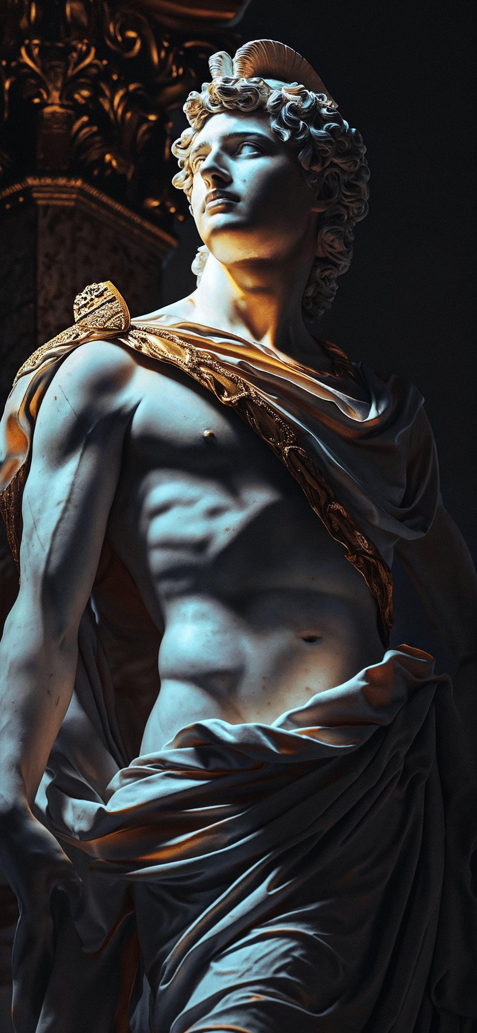 Male Statue Portrait - Pro phone wallpaper