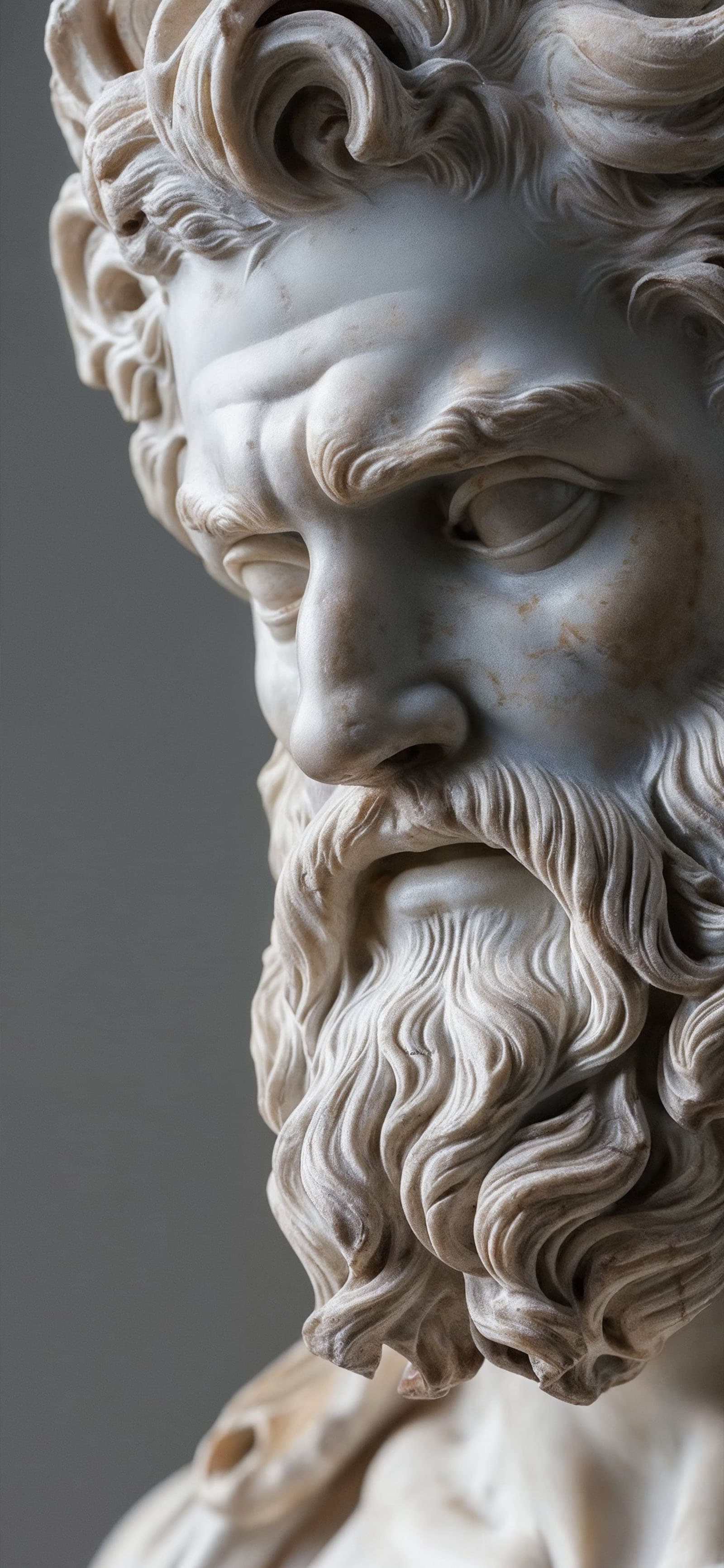 Marble Bust Portrait - Pro phone wallpaper