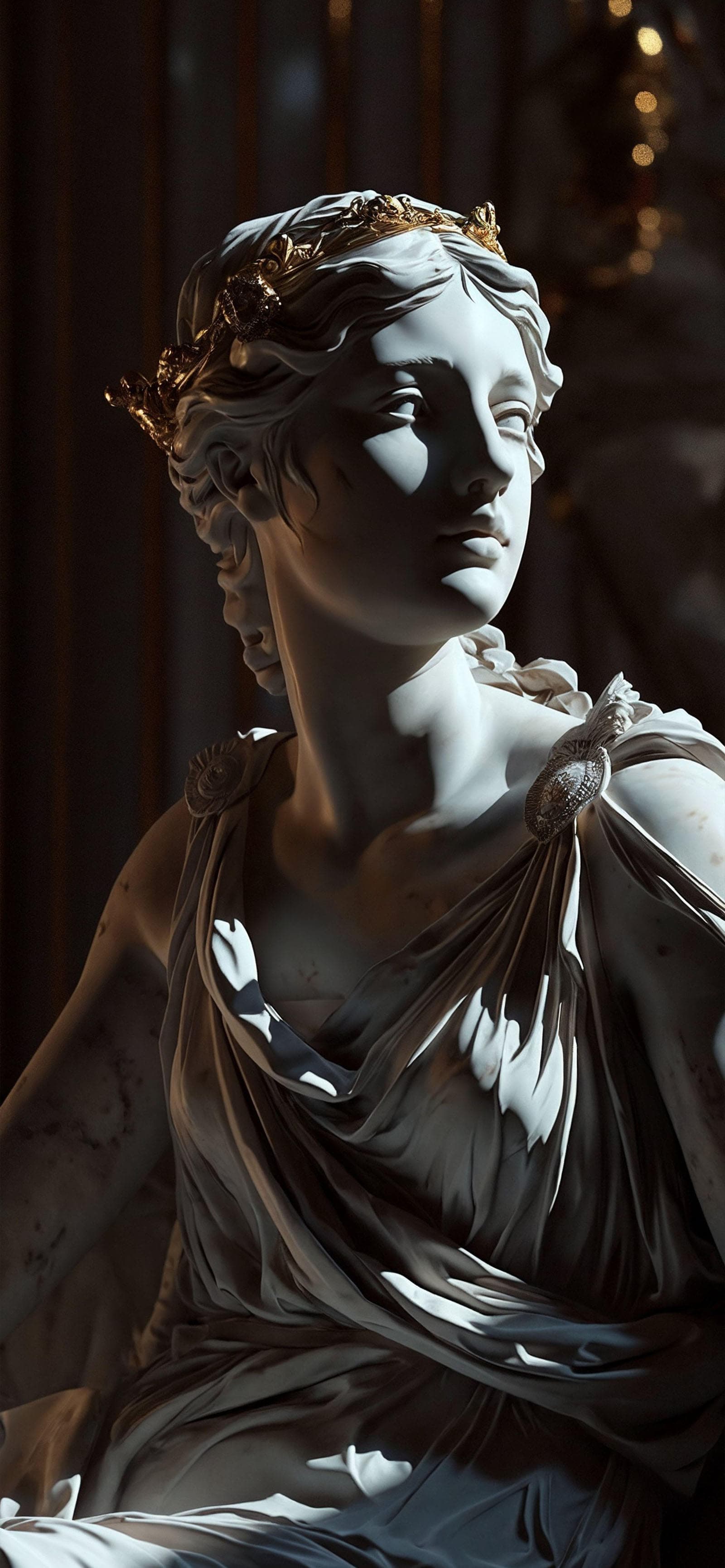 Marble Statue Portrait - Pro phone wallpaper