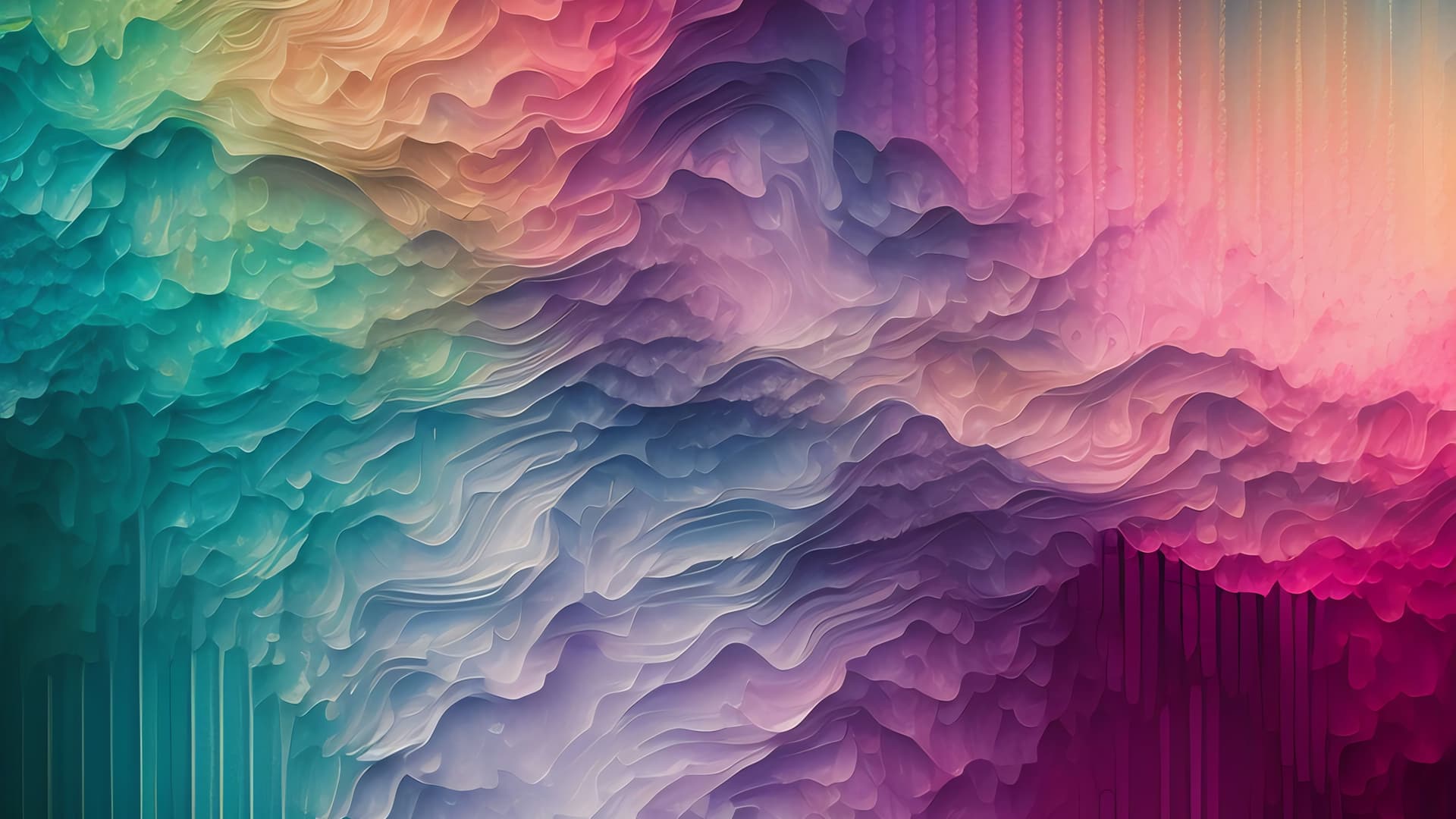 Colorful Abstract Waves - Pro desktop wallpaper