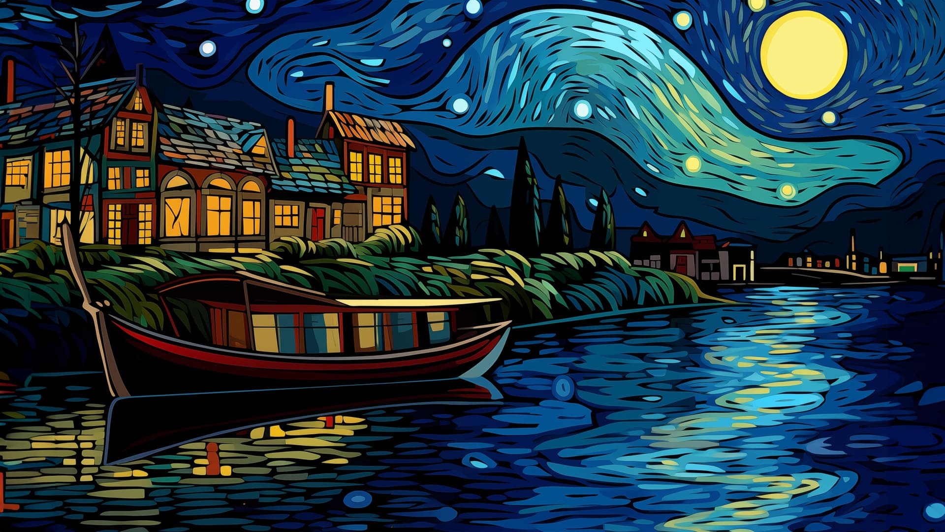 Starry Night - free desktop wallpaper
