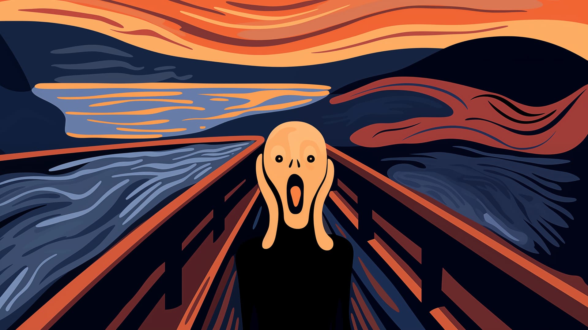 The Scream - free desktop wallpaper