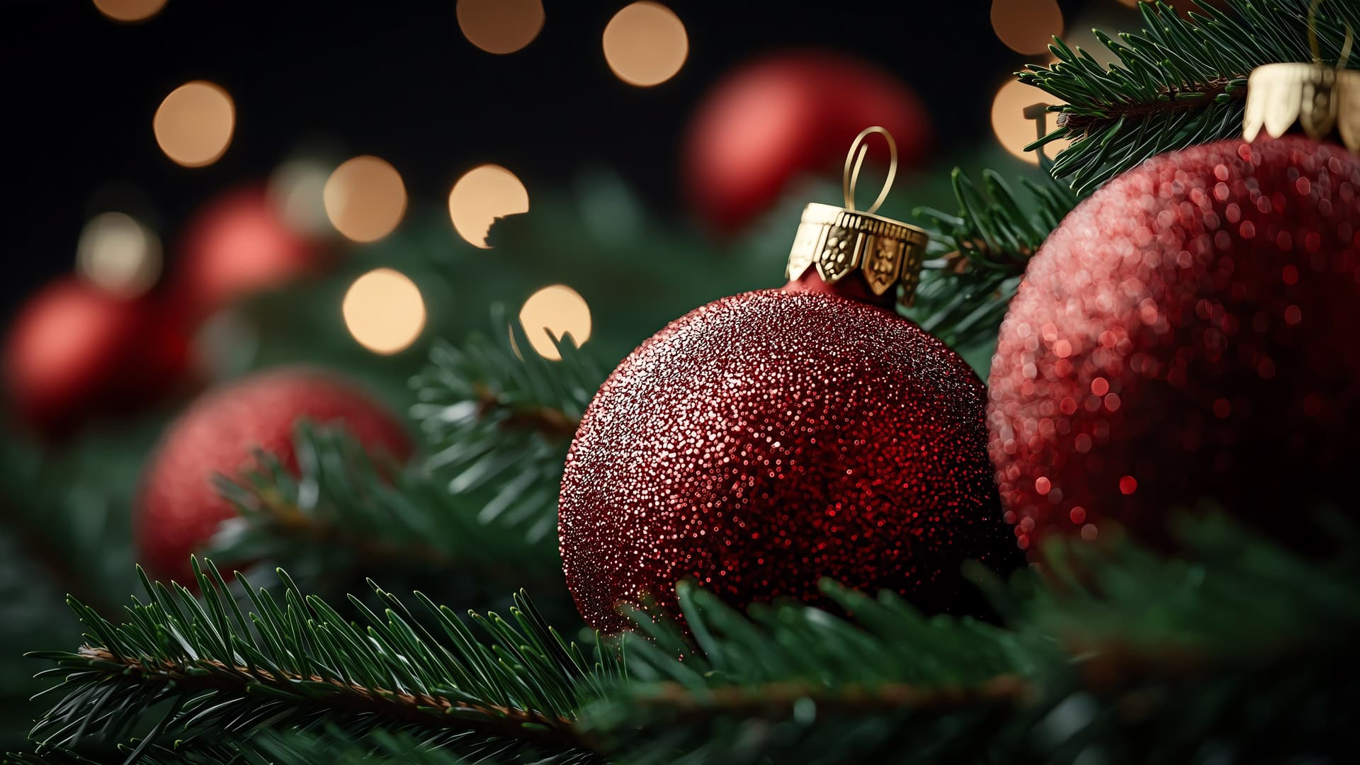 Christmas Ornaments - free desktop wallpaper