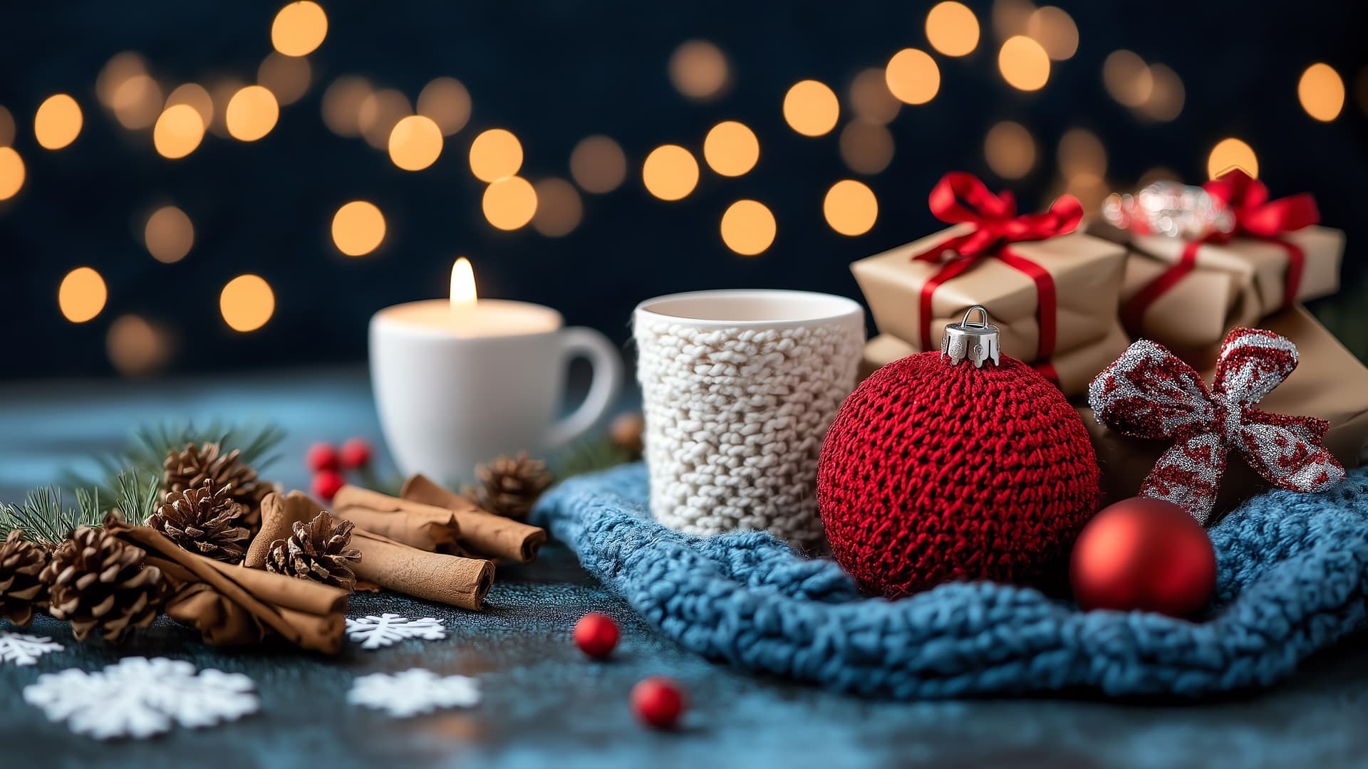 Cozy Holiday Setup - free desktop wallpaper