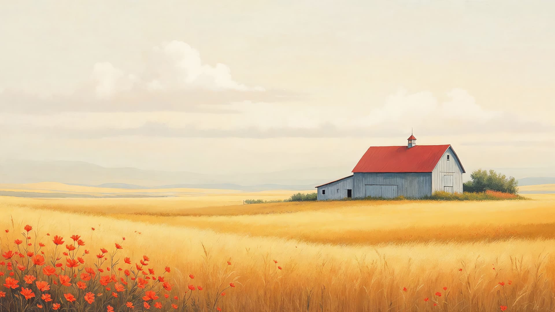 Golden Fields - free desktop wallpaper