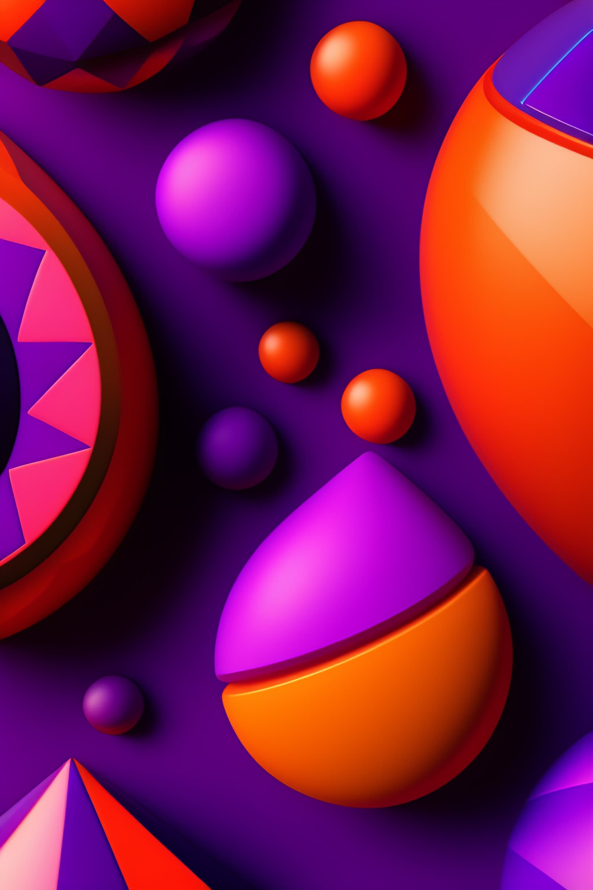 Abstract Orbs - free phone wallpaper