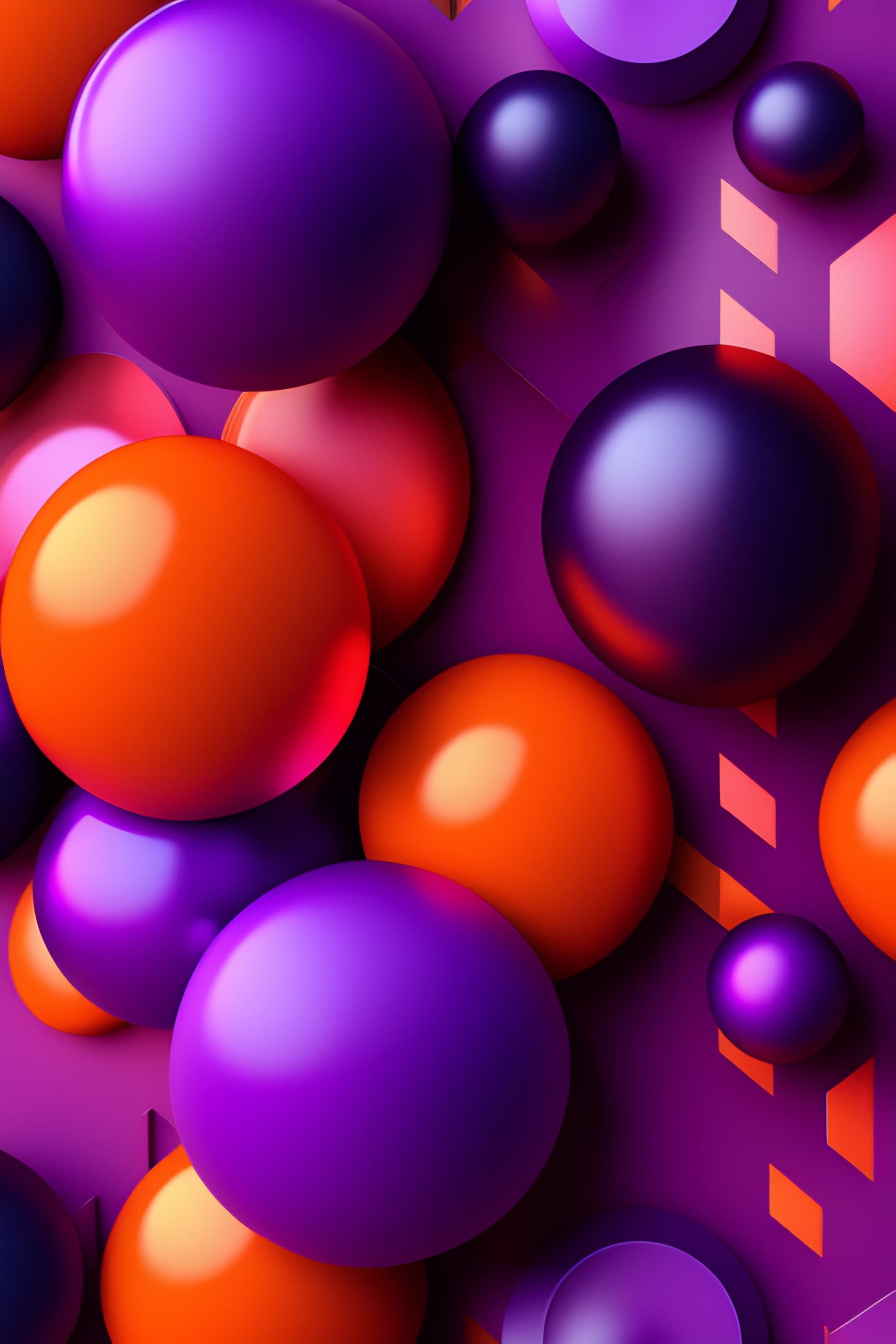 Geometric Orb Chaos - free phone wallpaper