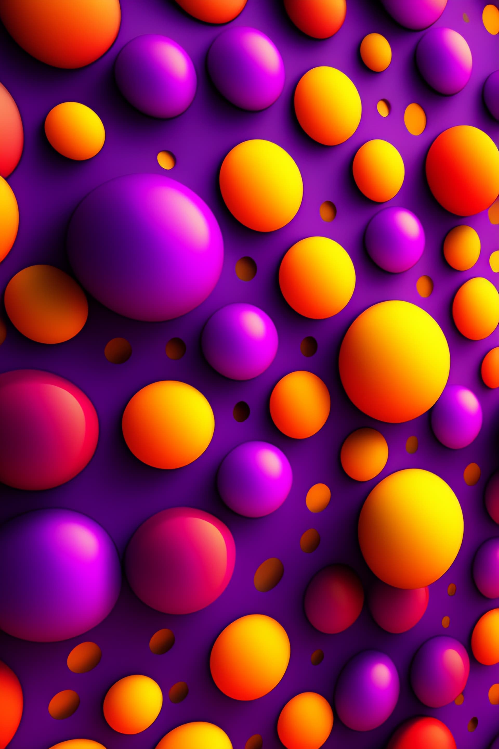 Colorful Bubbles - free phone wallpaper