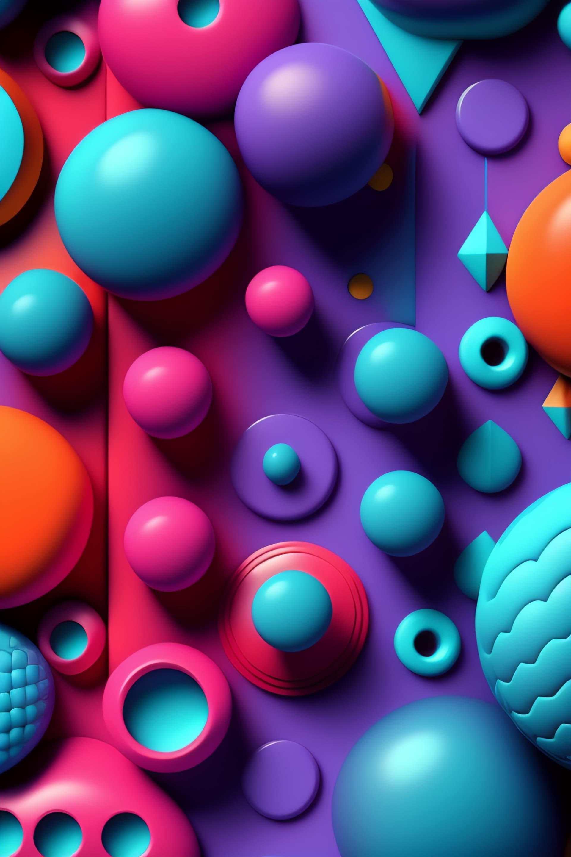 Geometric Candyland - free phone wallpaper