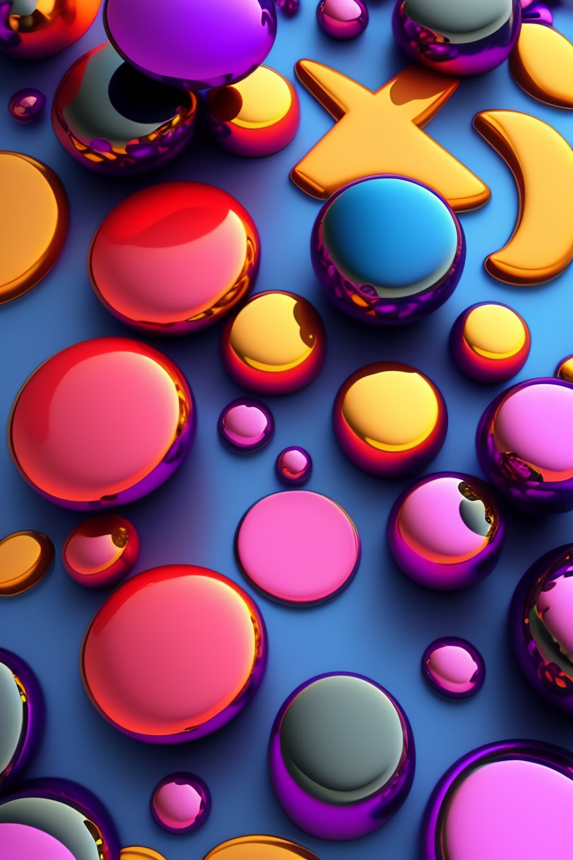 Shiny Orb Collection - free phone wallpaper