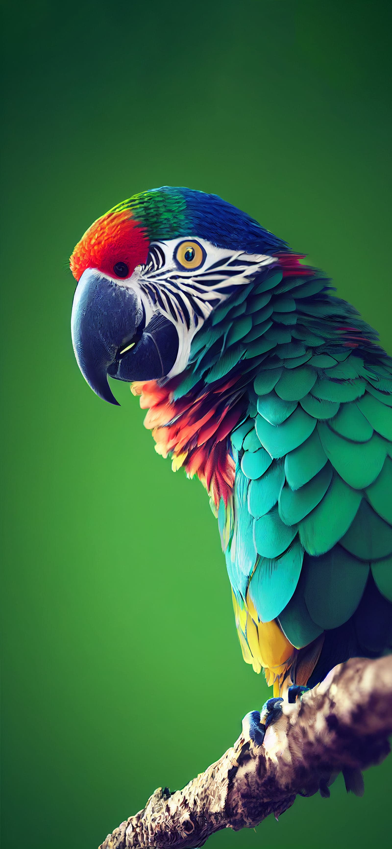 Vibrant Parrot - free phone wallpaper