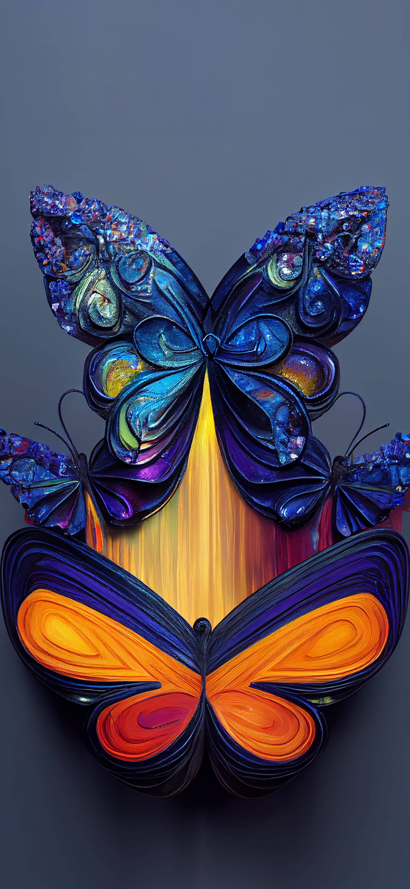 Butterfly Jewels - free phone wallpaper