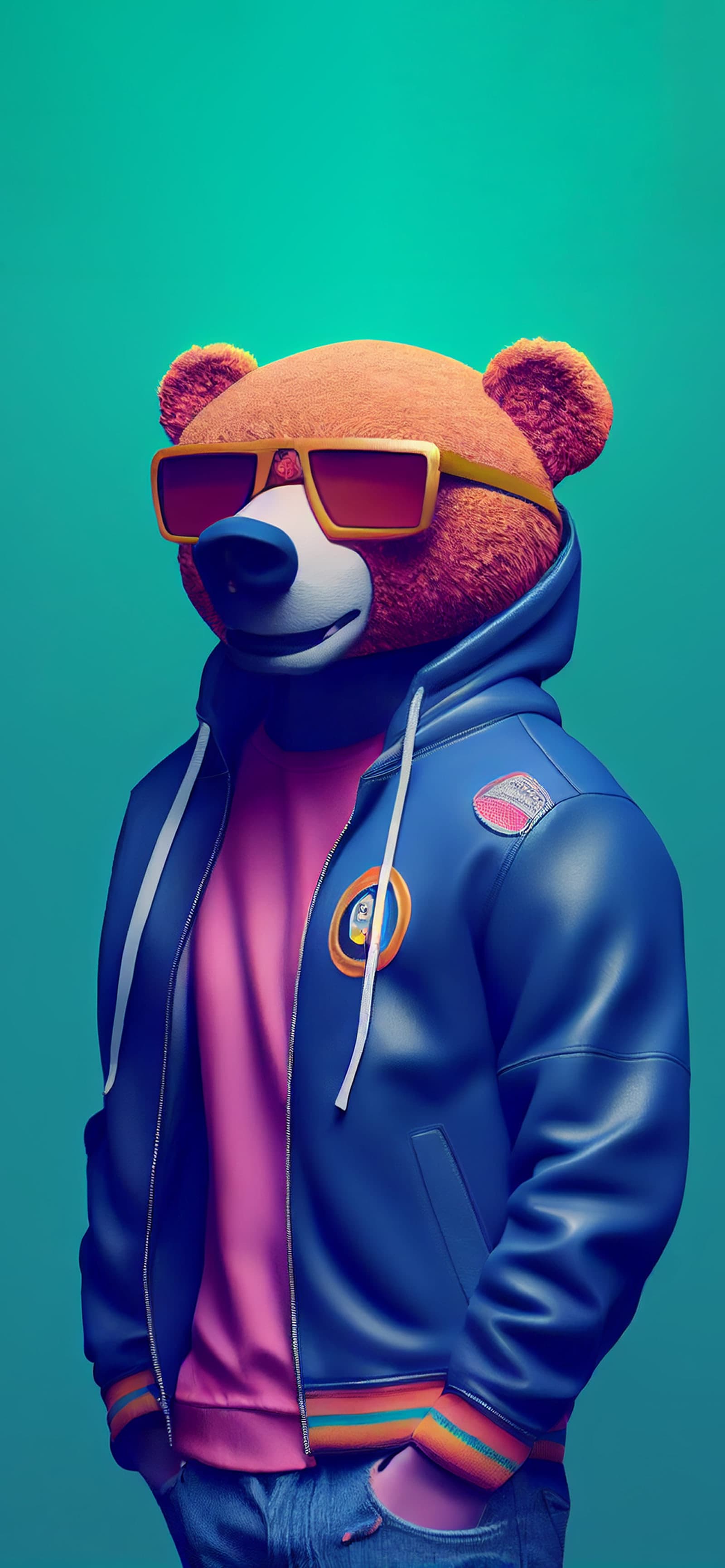 Cool Bear Dude - free phone wallpaper