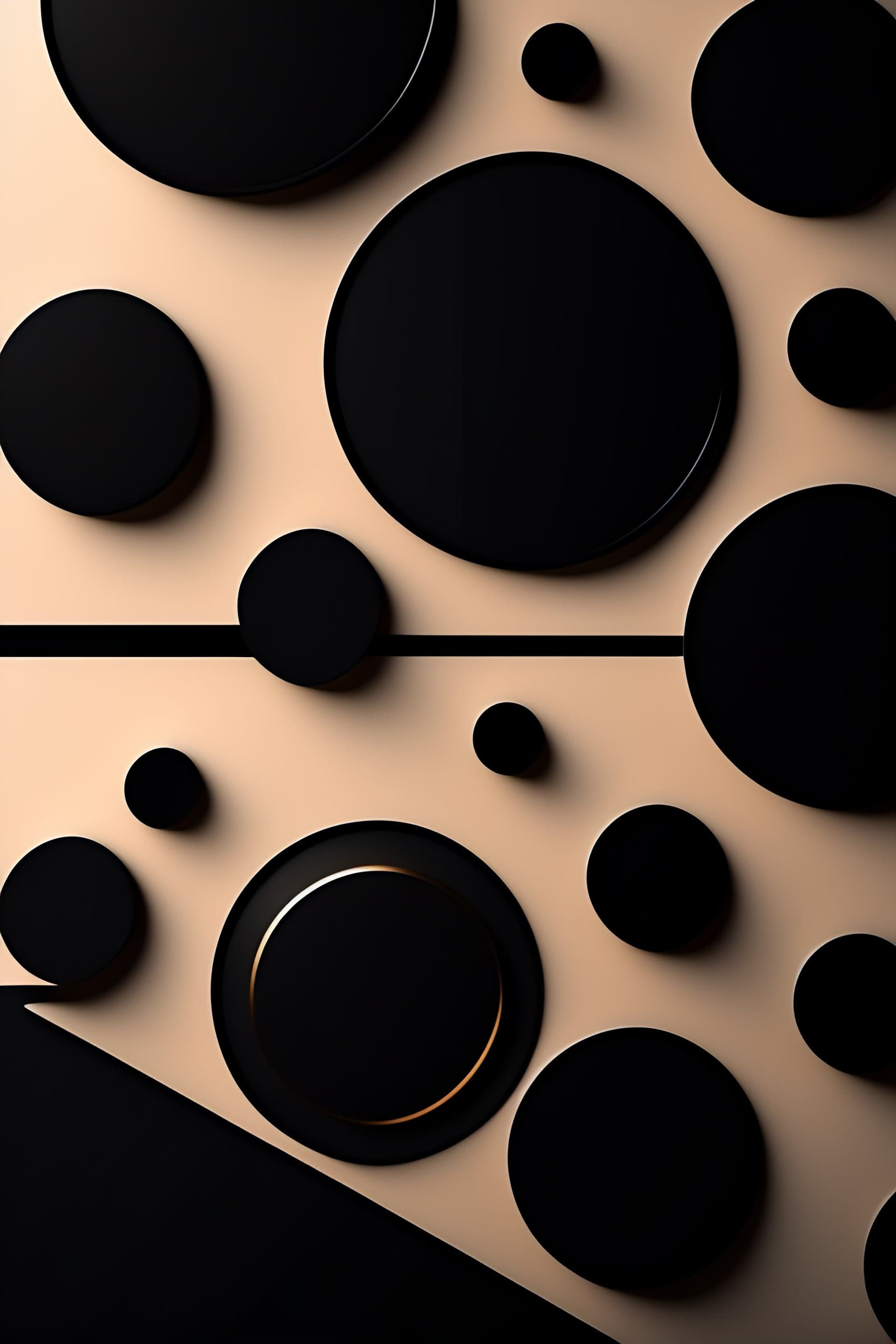 Minimalist Circle Design - free phone wallpaper