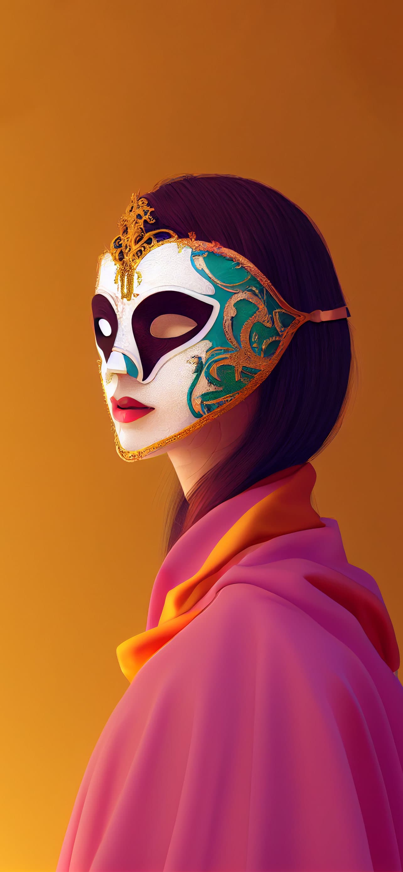 Masquerade Beauty - free phone wallpaper