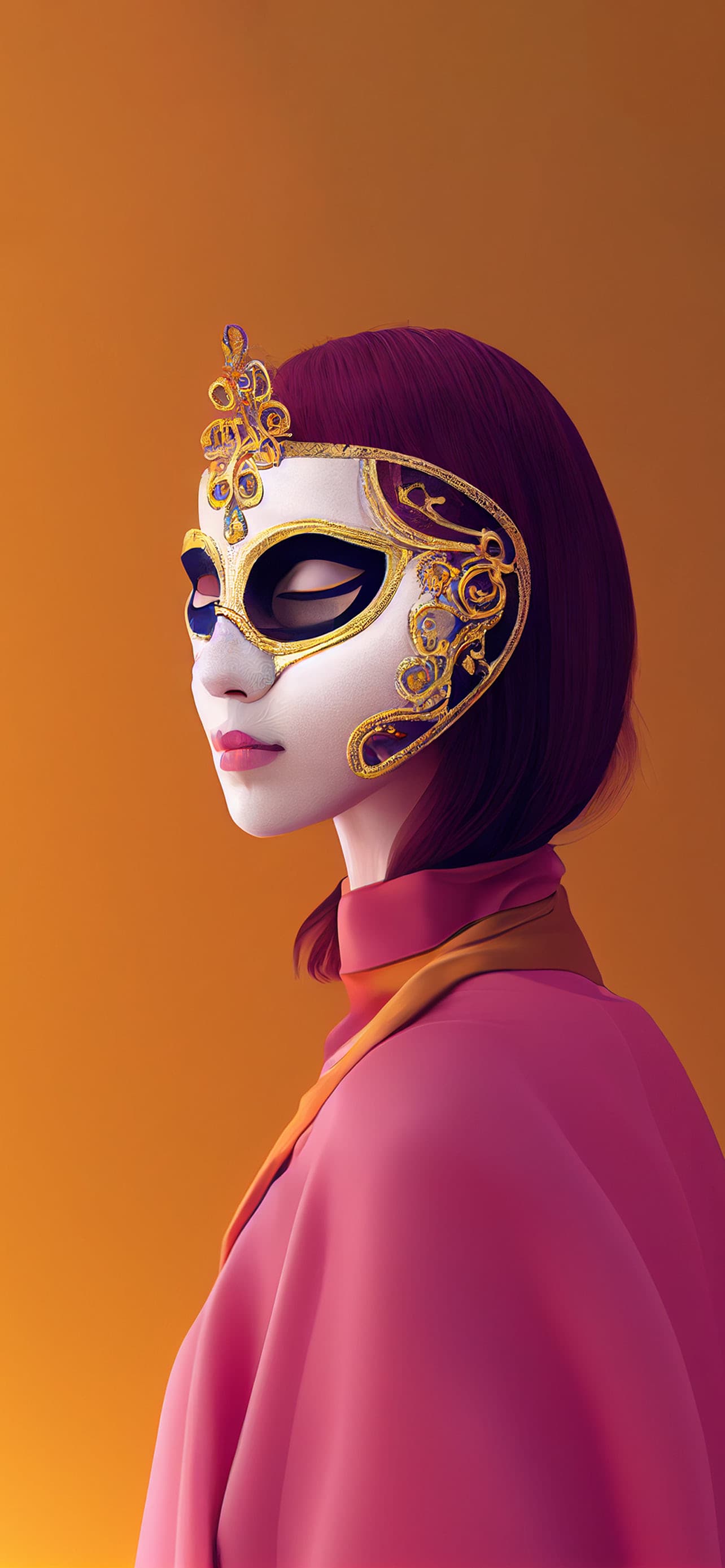 Masquerade Portrait - free phone wallpaper