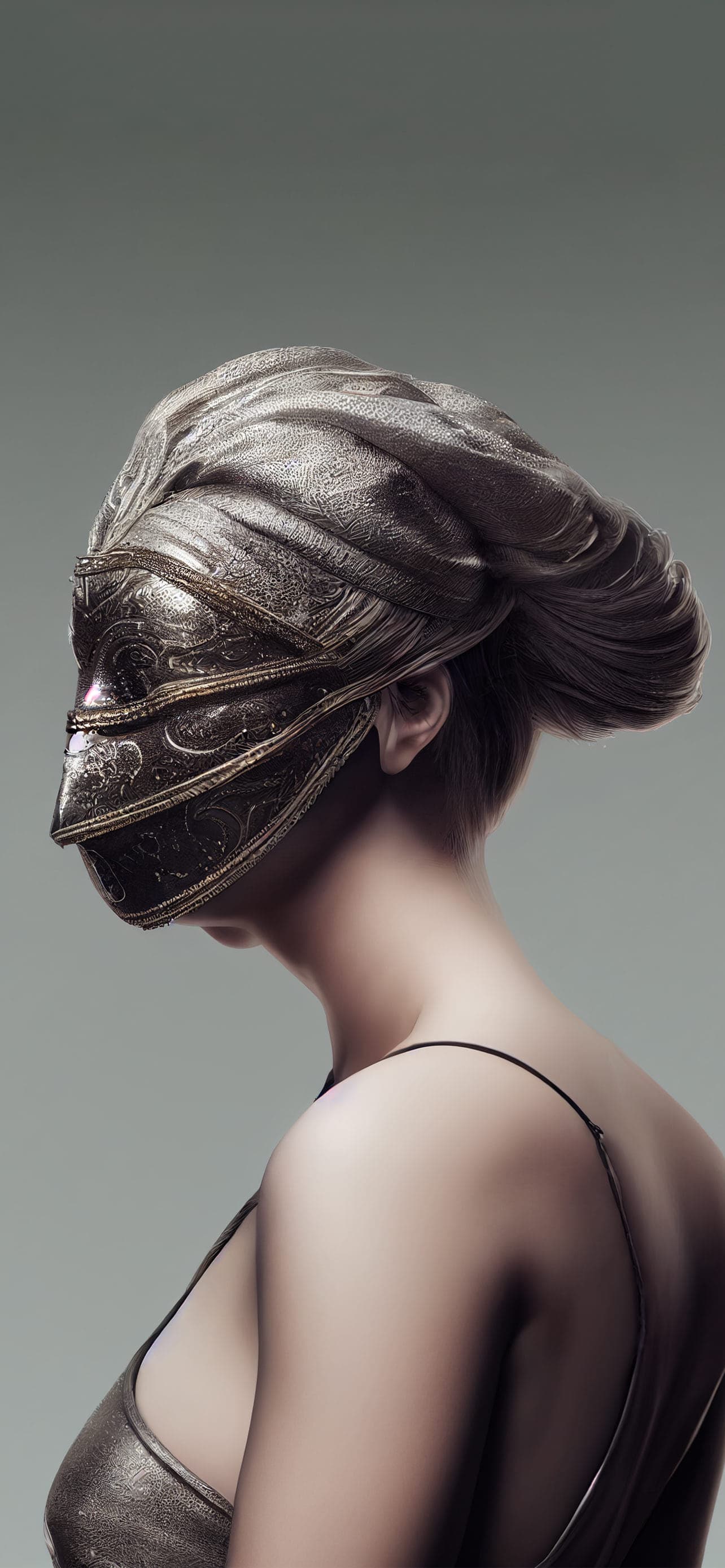Veiled Mystery Gaze - free phone wallpaper