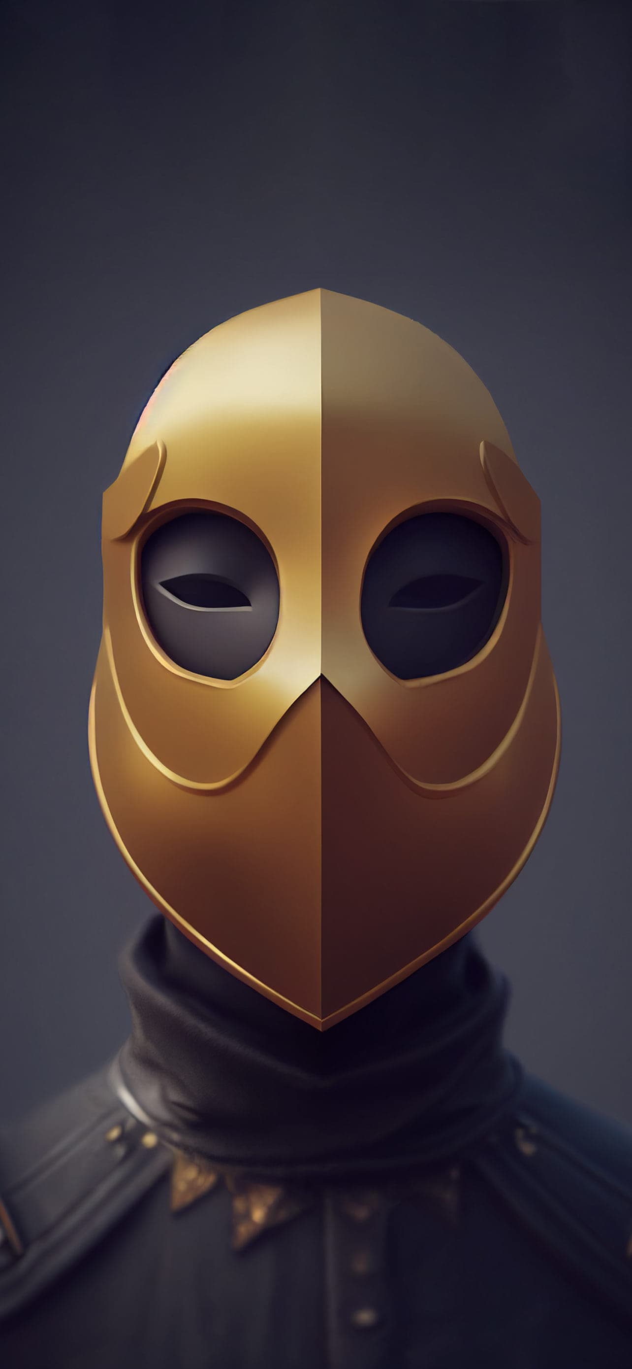 Golden Mask - free phone wallpaper