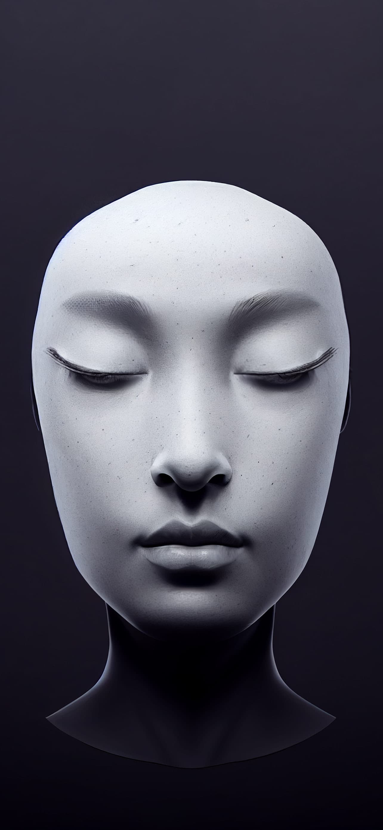Serene Face - free phone wallpaper