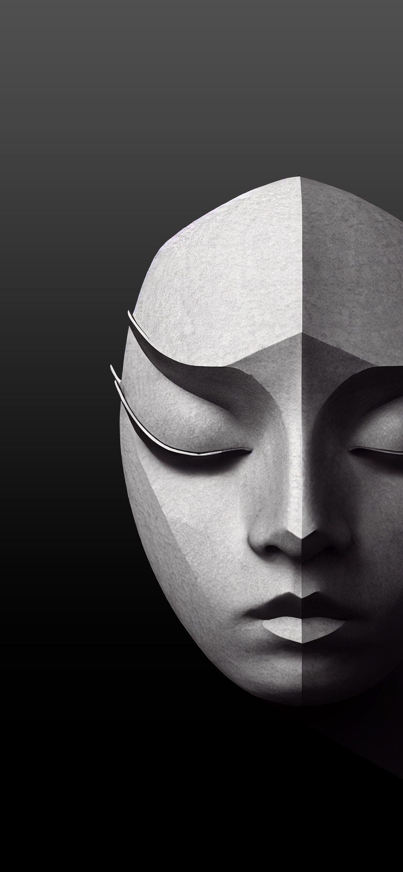 Monochrome Serenity - free phone wallpaper
