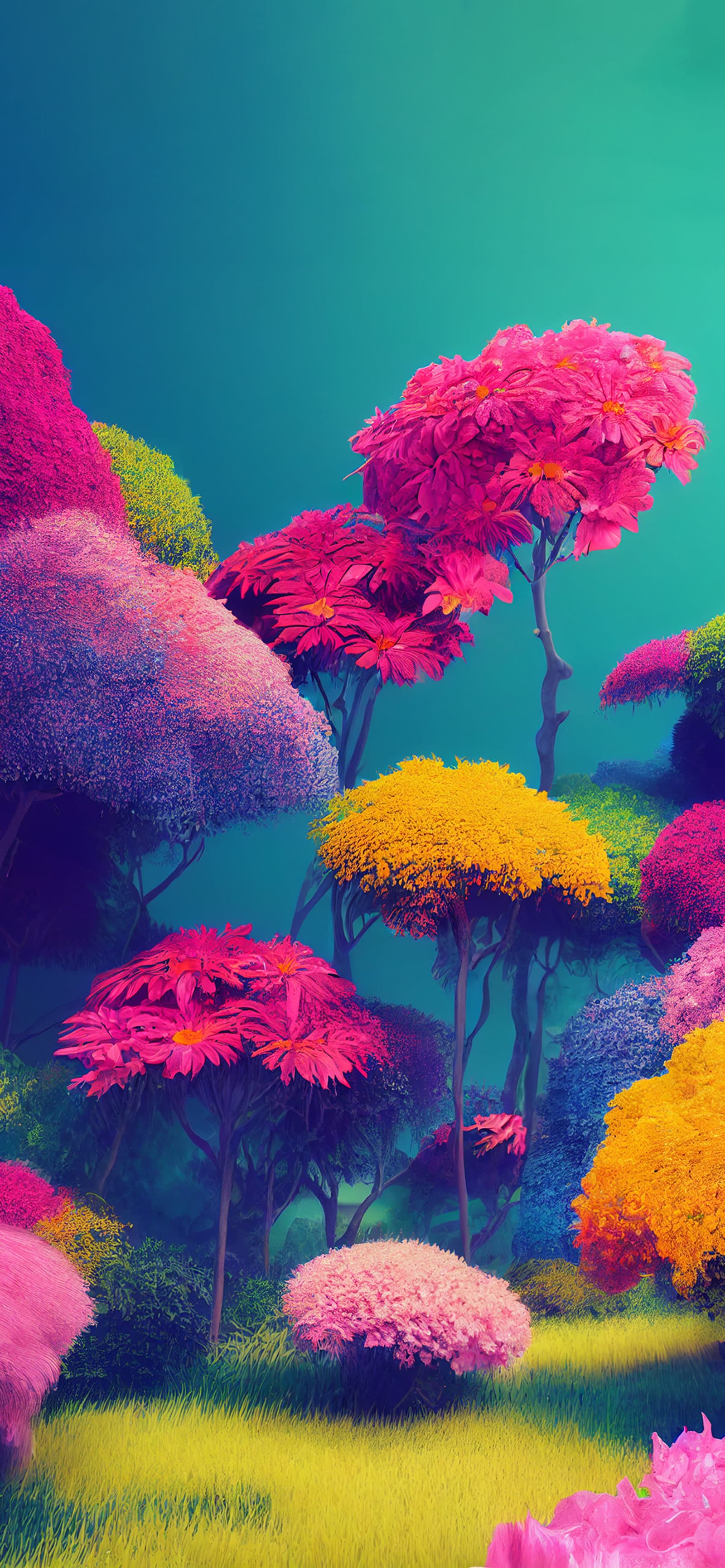 Floral Canopy - free phone wallpaper