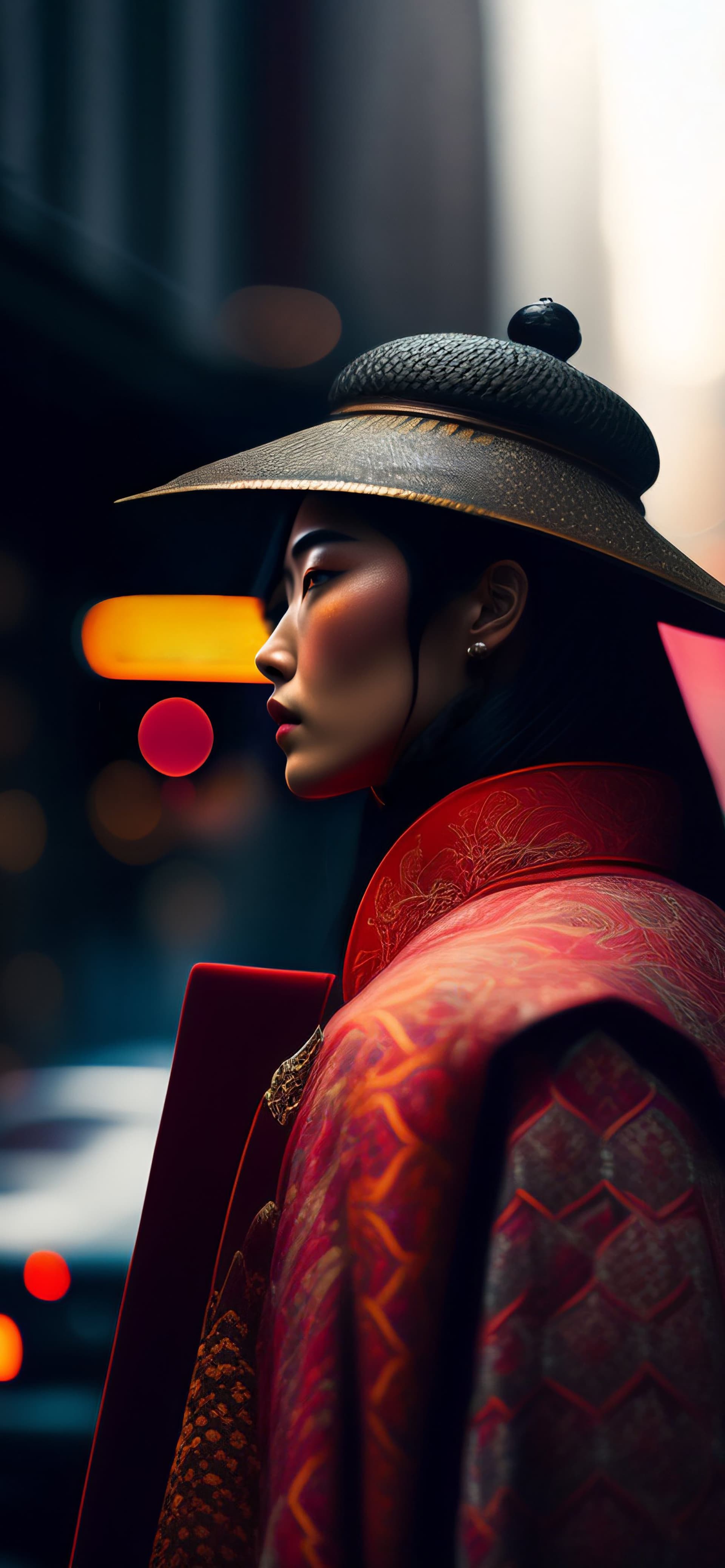 Asian Fashion Portrait - free phone wallpaper