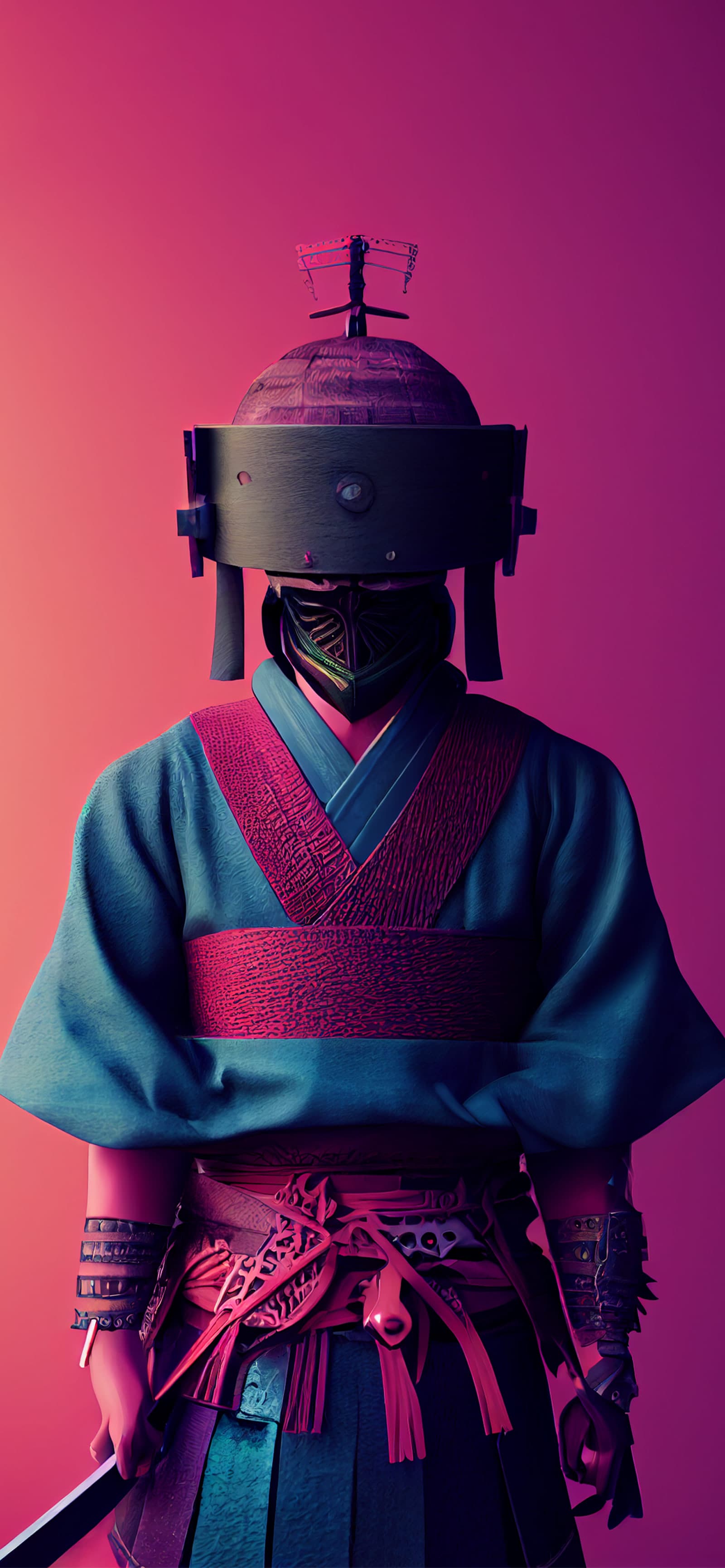 Cyberpunk Warrior - free phone wallpaper