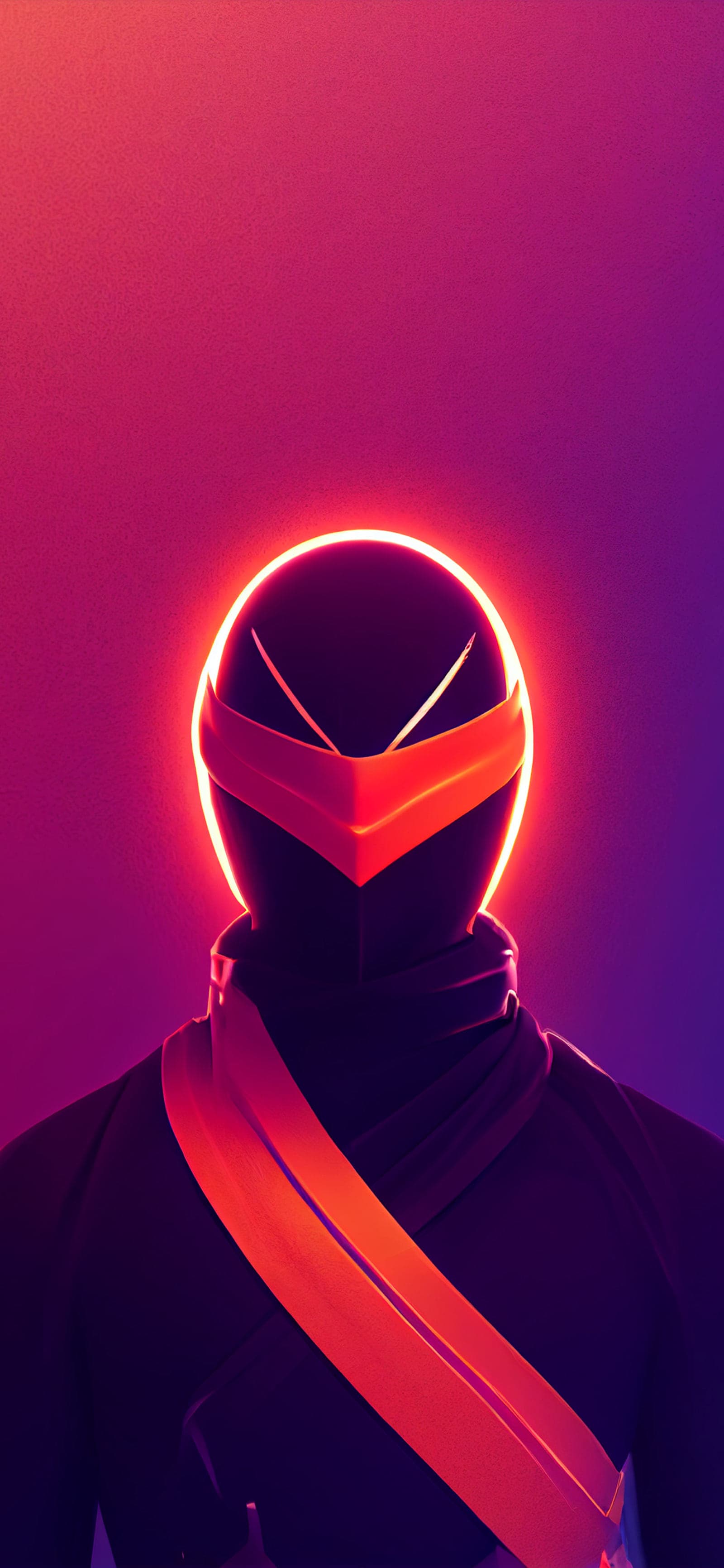 Neon Ronin - free phone wallpaper